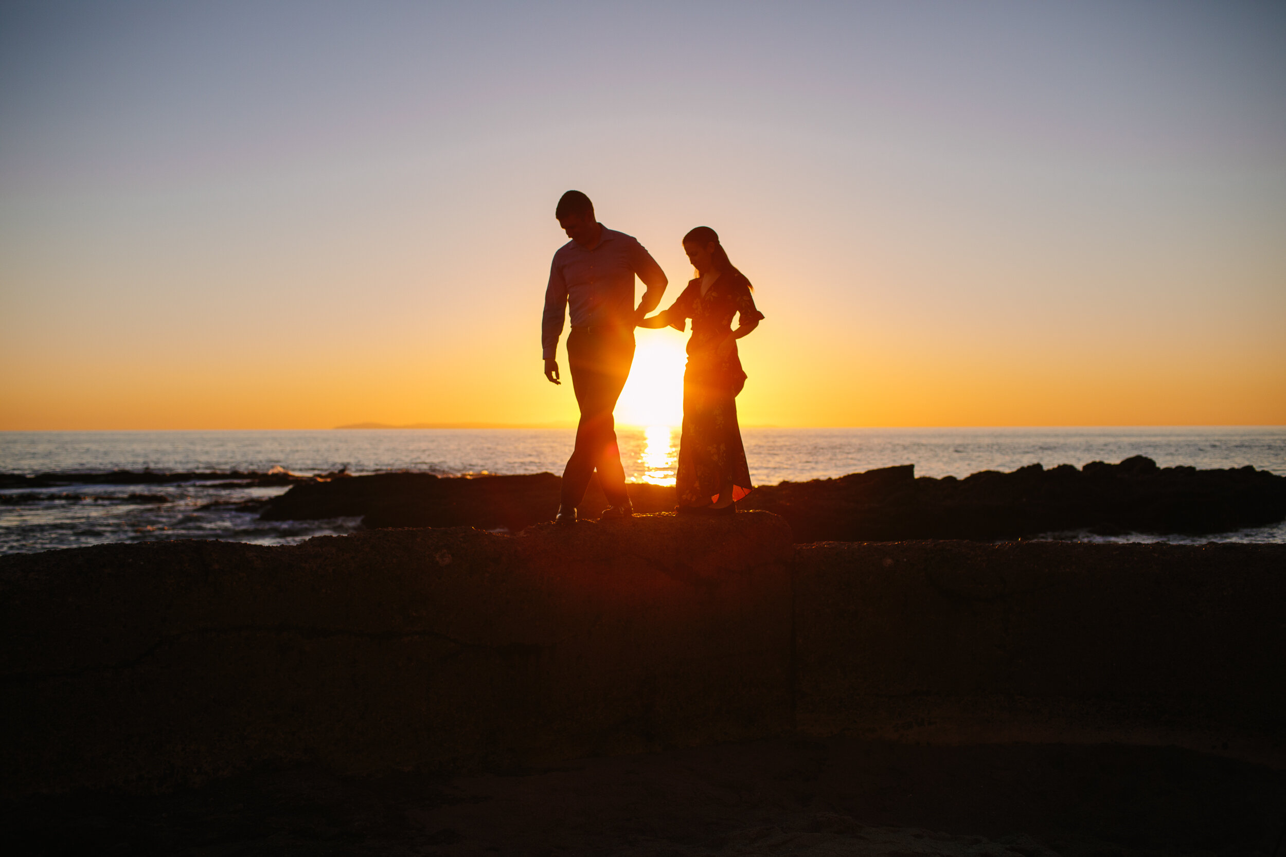 RebeccaandTyler_LagunaBeachEngagementSession-15 10 Tips for a Laguna Beach Engagement Session at Victoria Beach Pirate's Tower | Adventure Wedding Photographer
