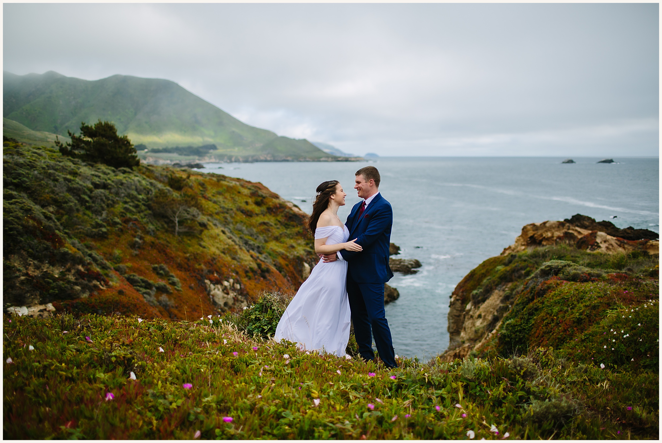 Bride and Groom Photos in Big Sur