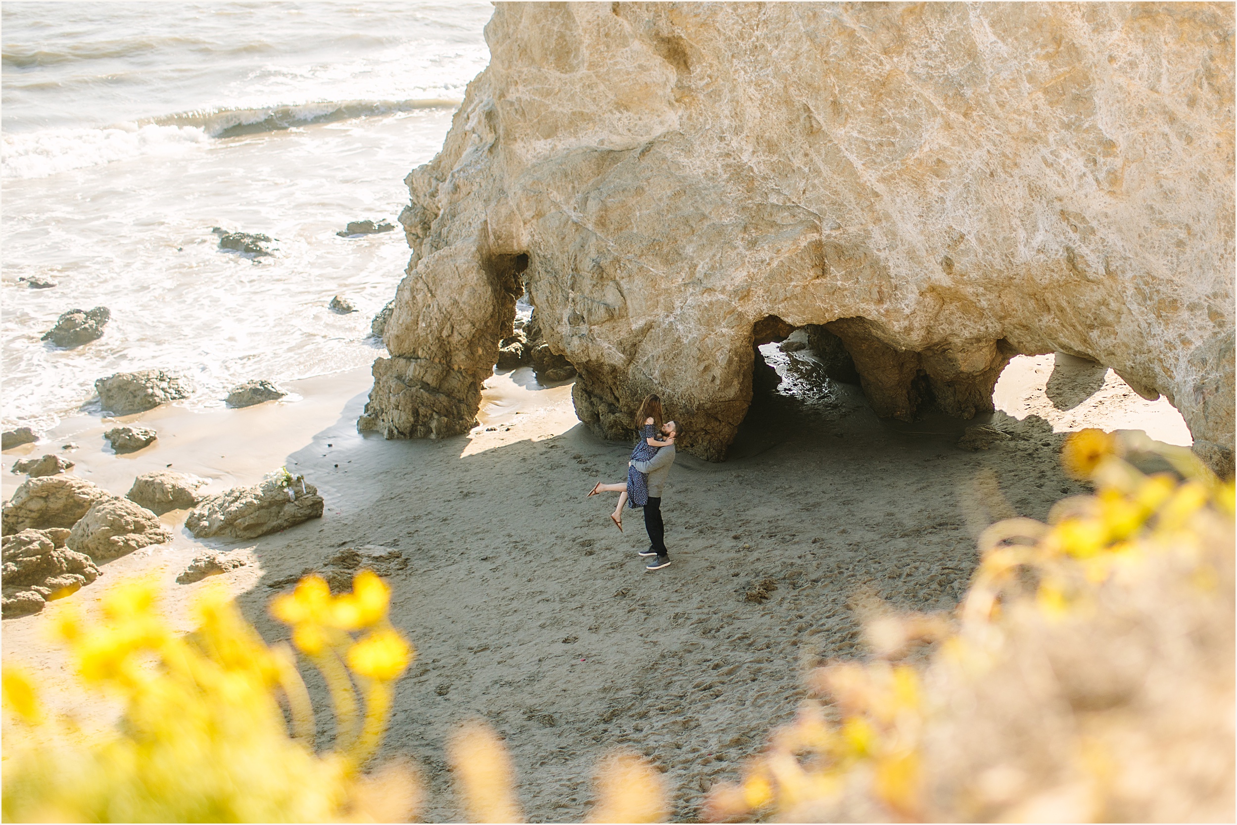 Nicole-and-Eric-Engagement-Session_0006 Candid & Dreamy Malibu Engagement Session in Sea Caves