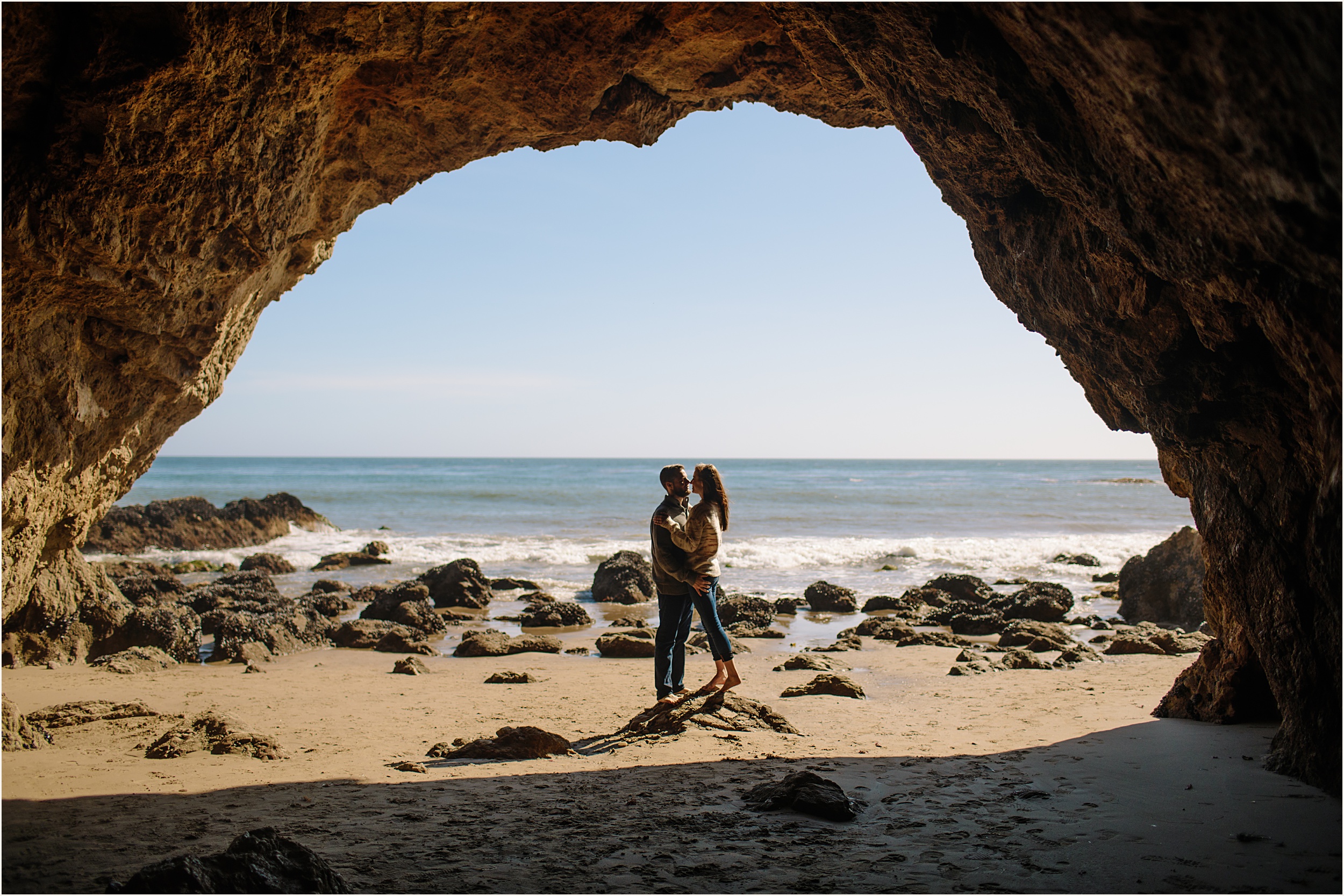 Nicole-and-Eric-Engagement-Session_0006 Candid & Dreamy Malibu Engagement Session in Sea Caves
