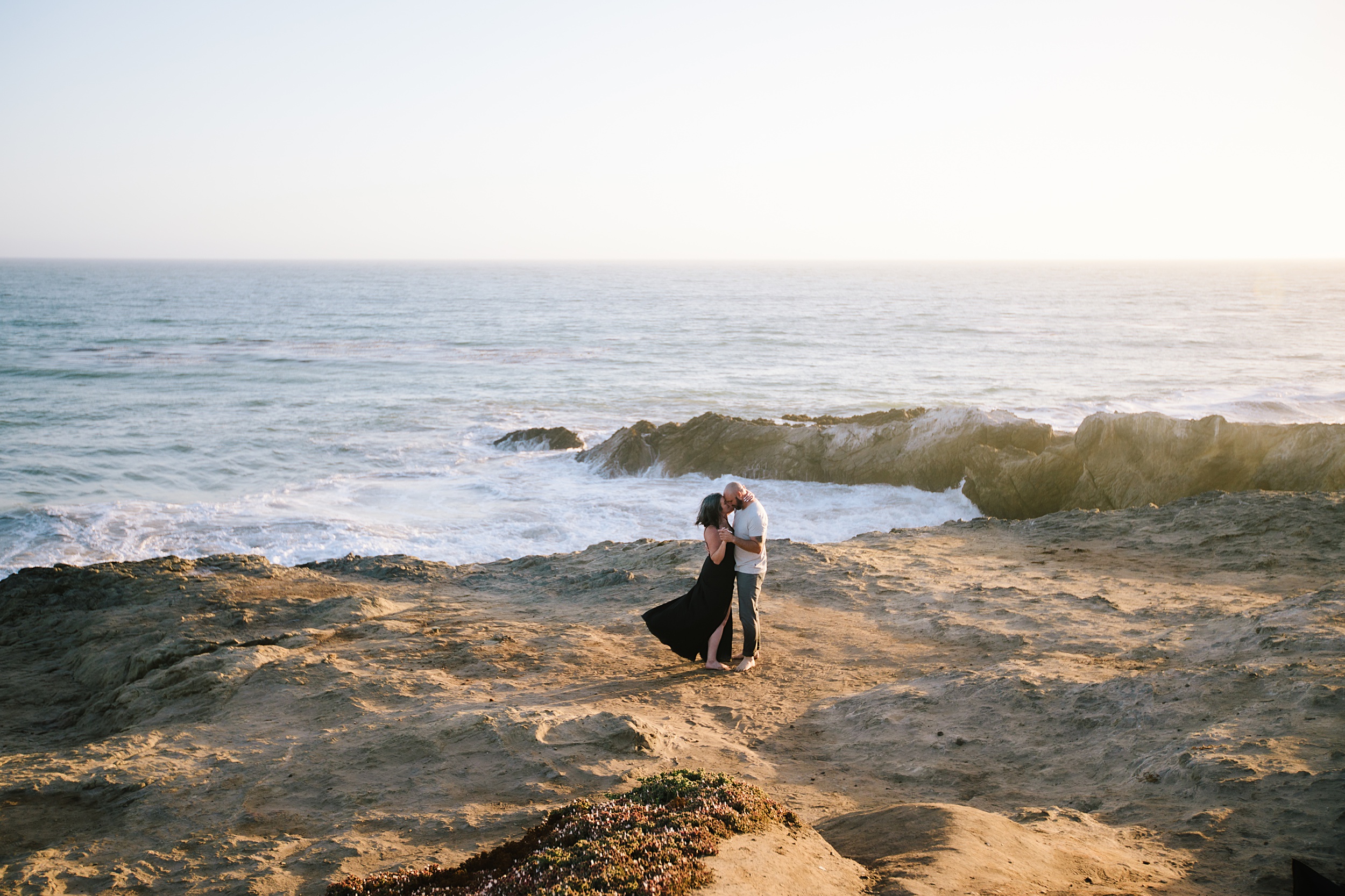 Kendra-and-James_0037 Dreamy Los Angeles Beach Engagement Session Photos taken in Sea Caves