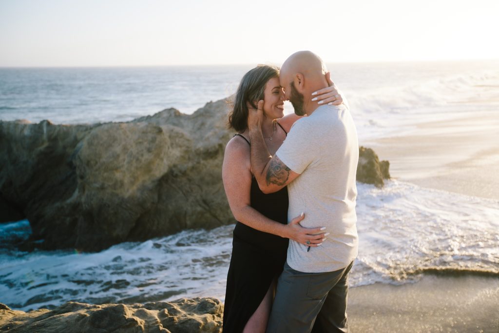 Kendra-and-James_0052 Dreamy Los Angeles Beach Engagement Session Photos taken in Sea Caves