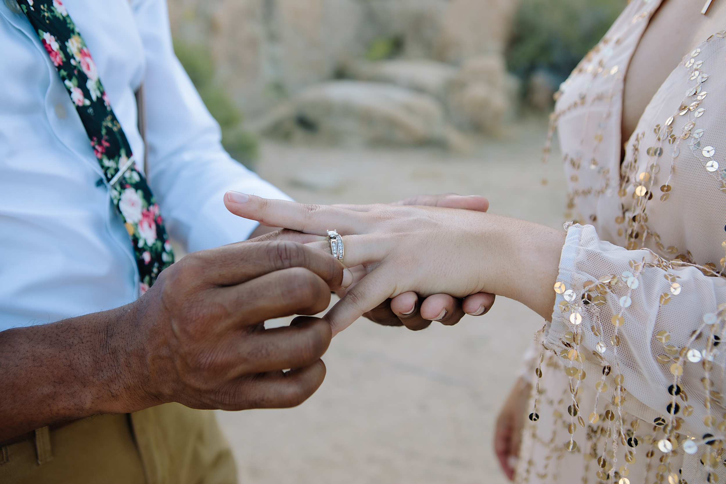 Natasha-and-Ricky-43 Natasha and Ricky's Tranquil Desert Elopement in Joshua Tree, California