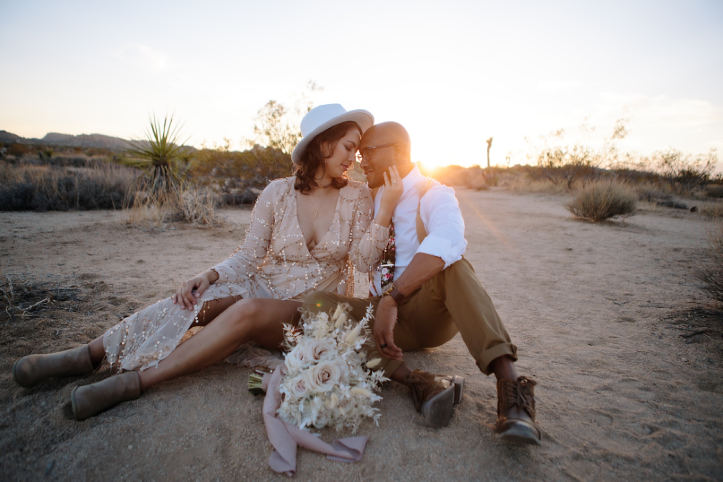 Natasha-and-Ricky-43 Natasha and Ricky's Tranquil Desert Elopement in Joshua Tree, California