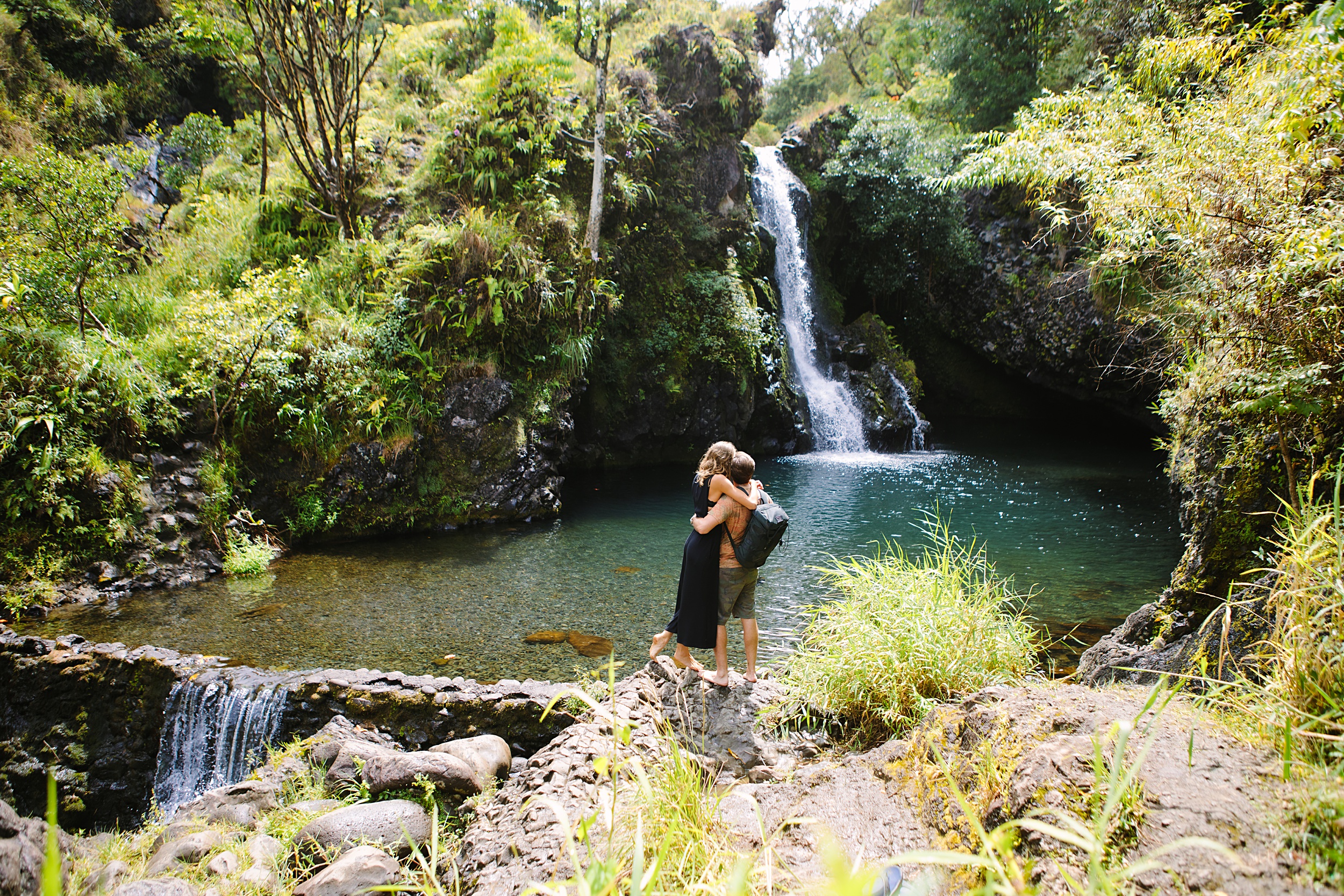Jock-and-Audrey-6 Incredible Road trip to Hana and Red Sands Beach Elopement in Hawaii￼