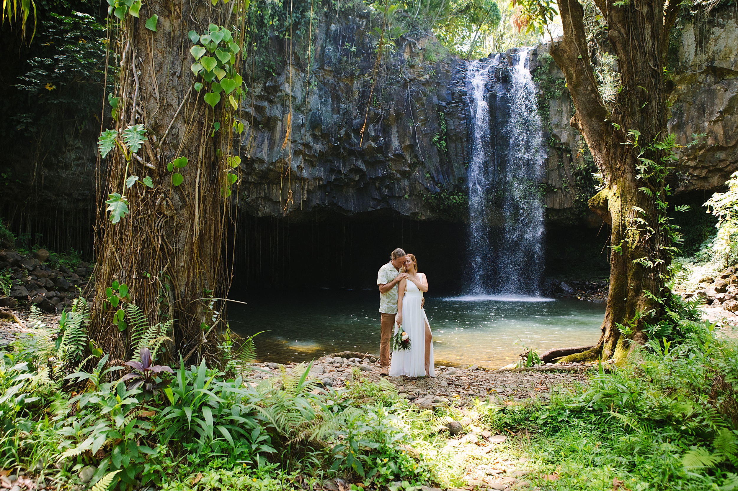 Talitha-and-Ted-41 Remarkable Private Maui, Hawaii Waterfall Elopement & Intimate Ceremony￼