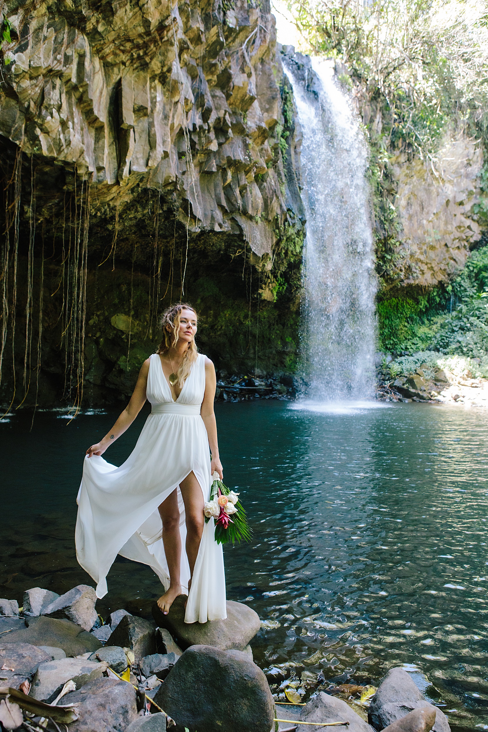 Talitha-and-Ted-45 Remarkable Private Maui, Hawaii Waterfall Elopement & Intimate Ceremony￼