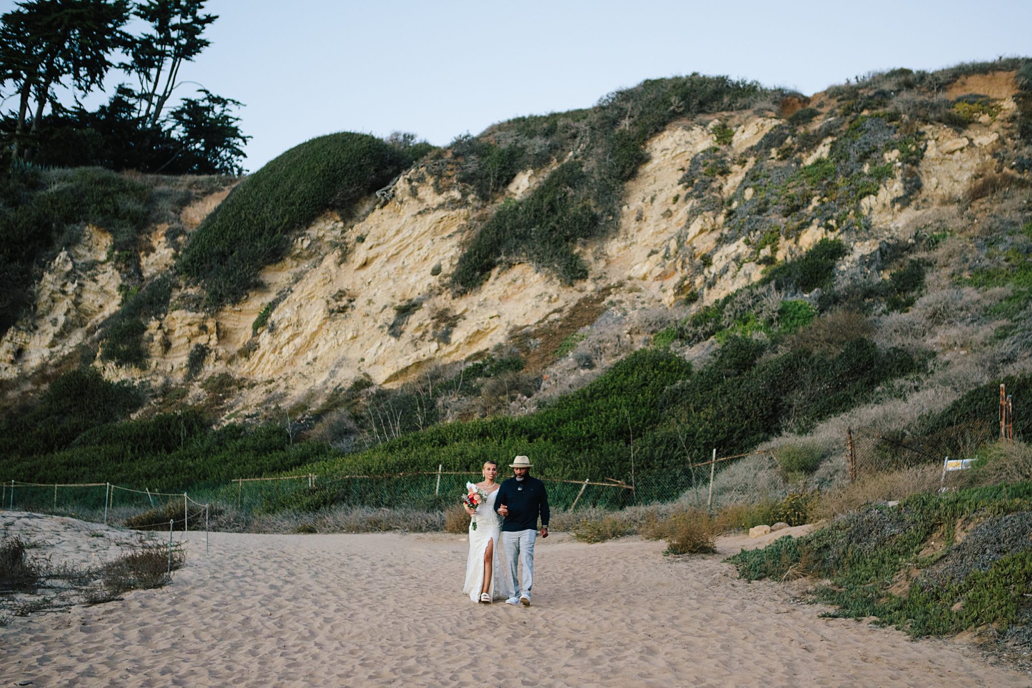 Malibu Beach Elopement at Point Dume Beach | Mariah & Jonathan | Jenn ...