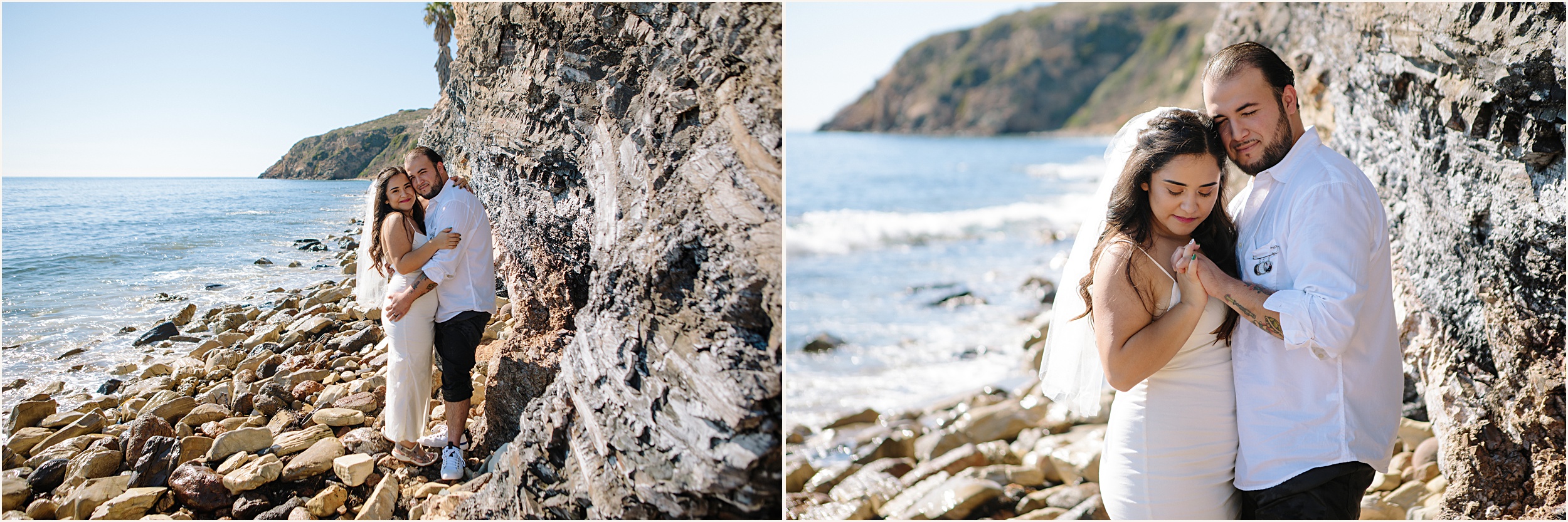 Andrea-and-Anthony-31 Intimate Elopement at Zuma Beach in Malibu, CA | Andrea & Anthony￼