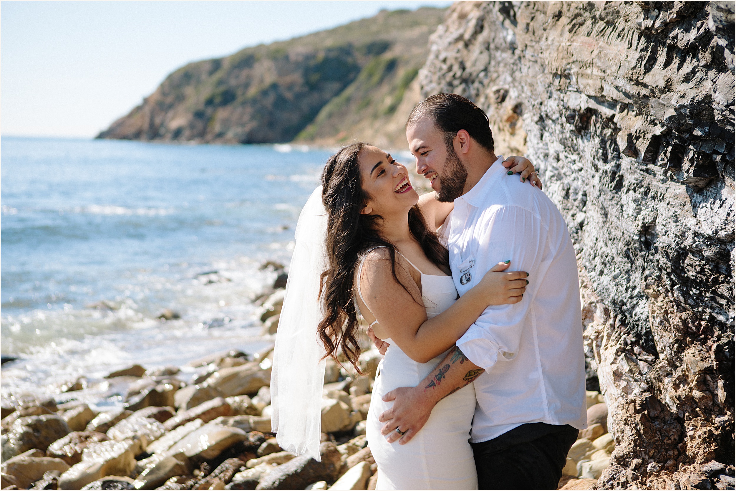 Andrea-and-Anthony-45 Intimate Elopement at Zuma Beach in Malibu, CA | Andrea & Anthony￼