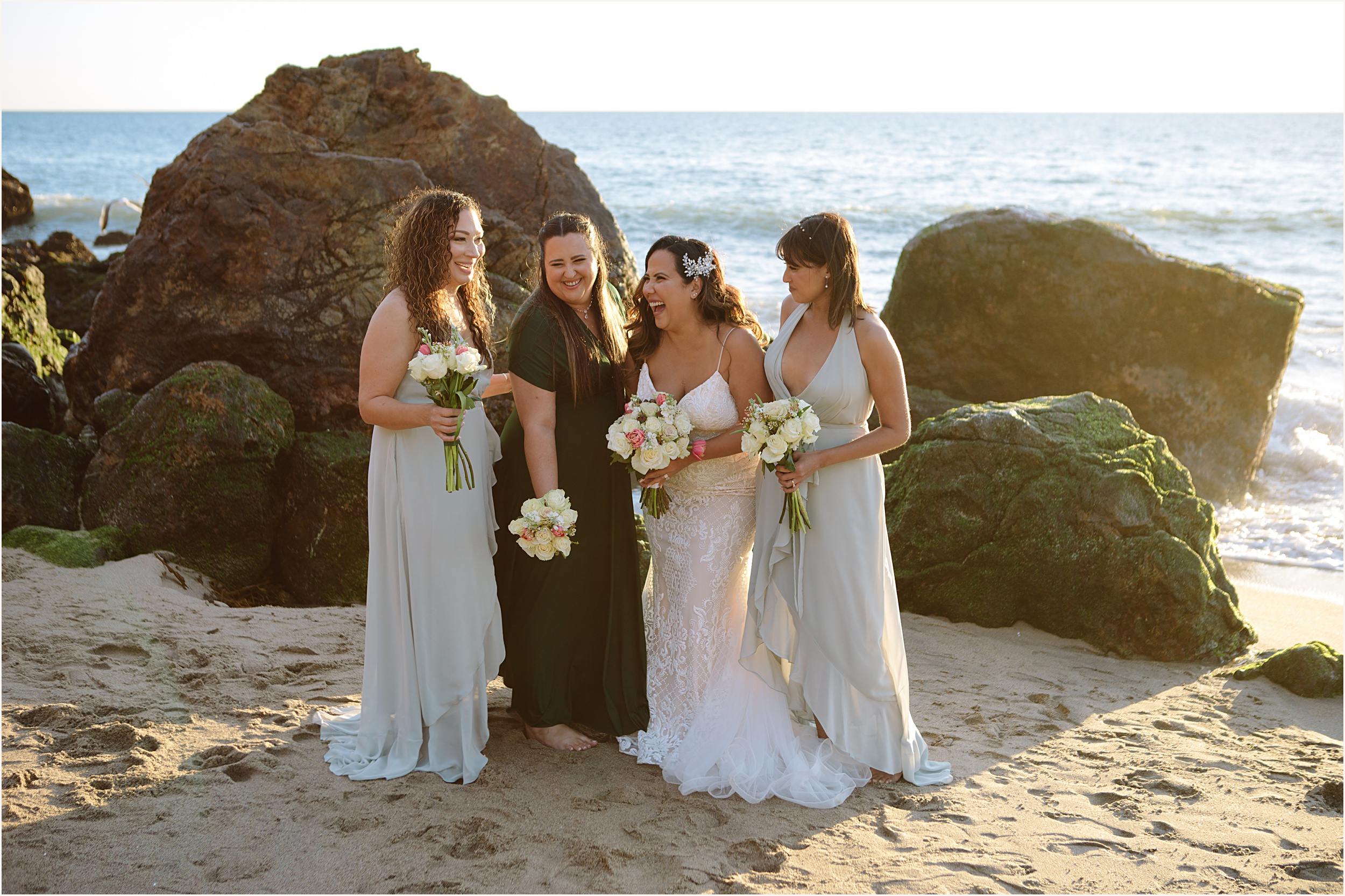 Karina-and-Santos-56 Malibu Beach Elopement with Friends | Karina & Santos￼