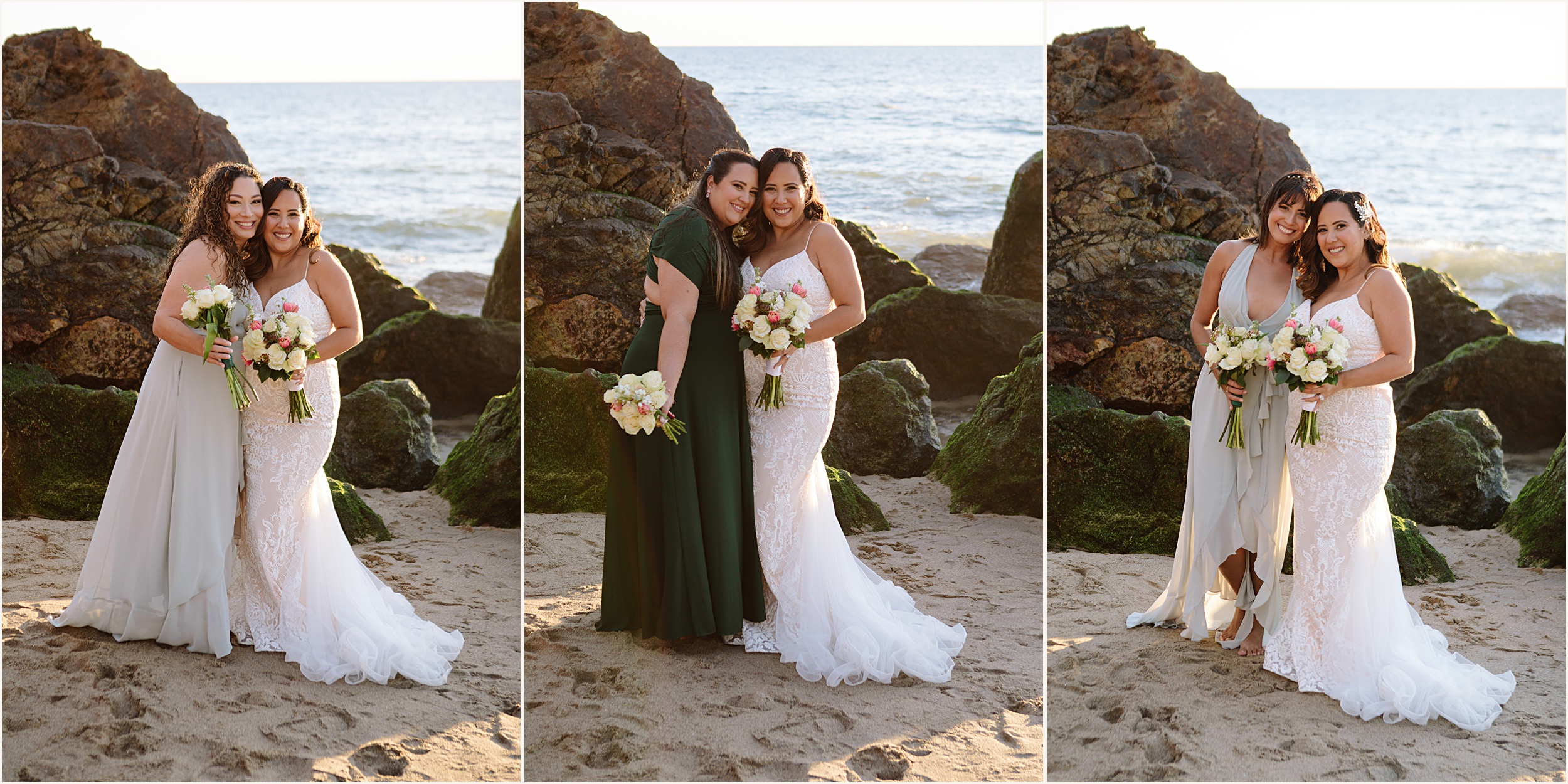 Karina-and-Santos-56 Malibu Beach Elopement with Friends | Karina & Santos￼
