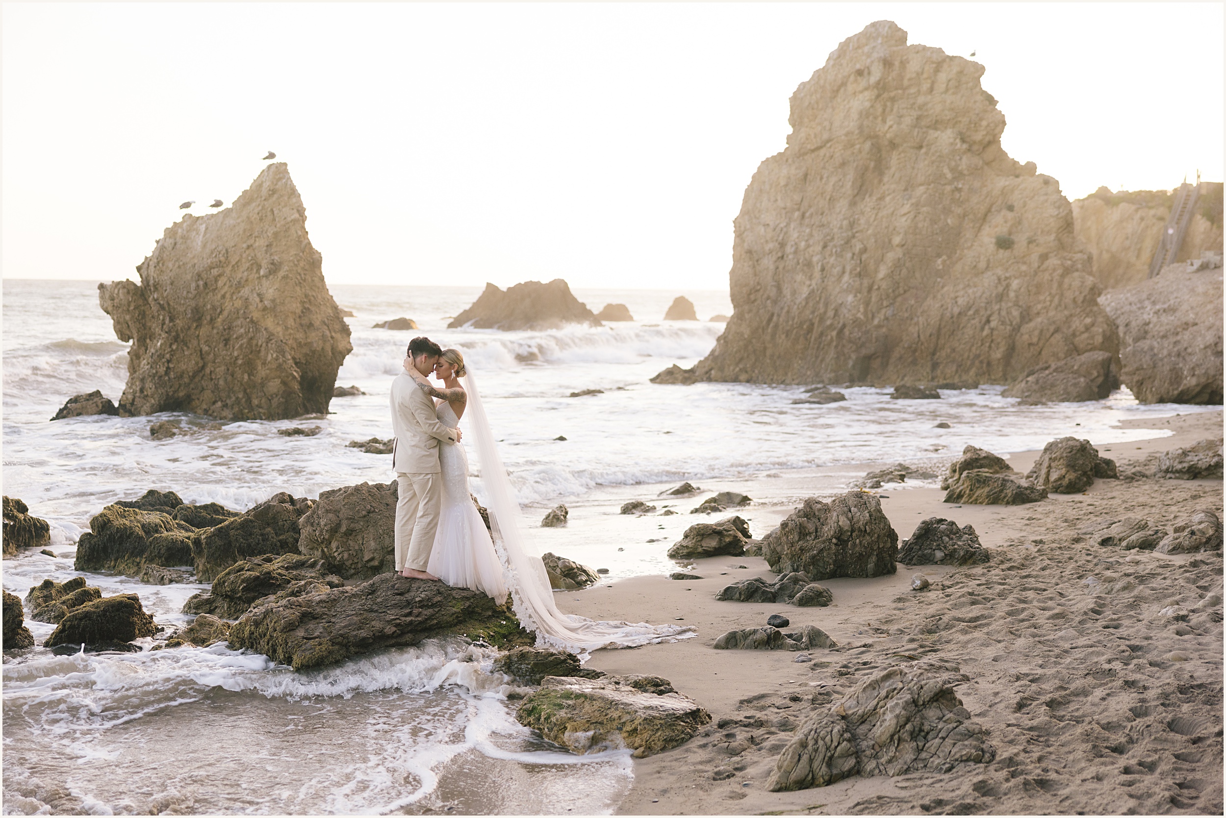 Kylie-and-Anthony-179 Dreamy Malibu Elopement With A Beach Picnic // Kylie & Anthony
