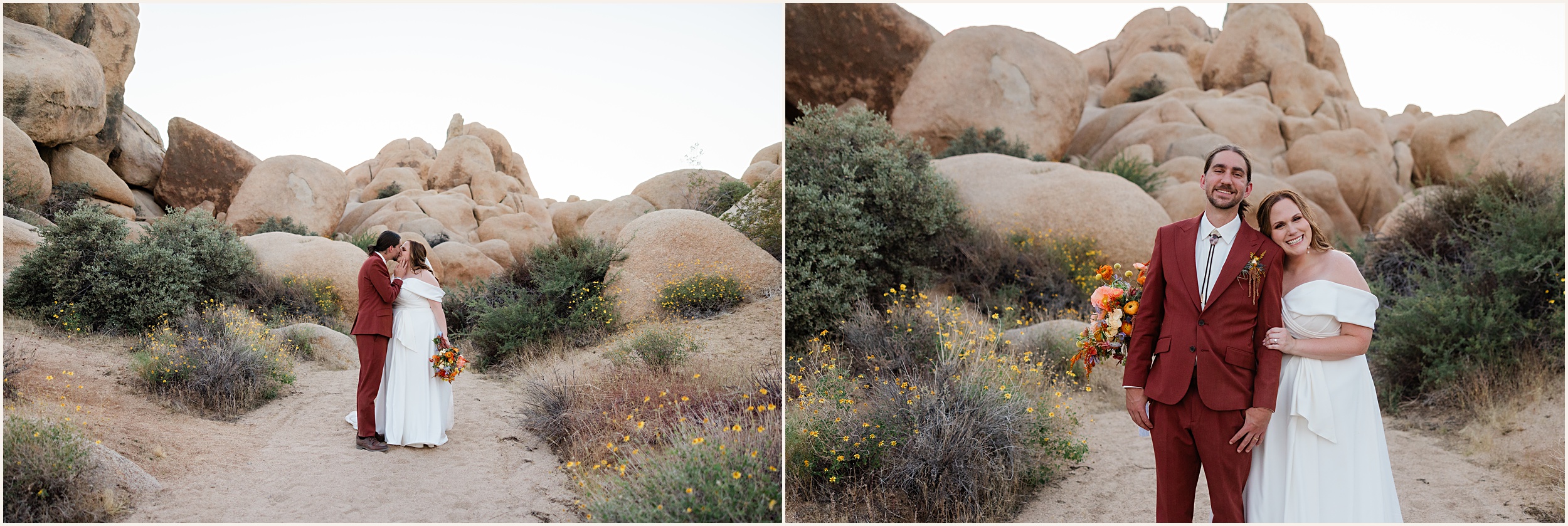Jon-and-Christine_Joshua-Tree-Elopement-Photographer_0048 Elegant Retro Desert Elopement In Joshua Tree