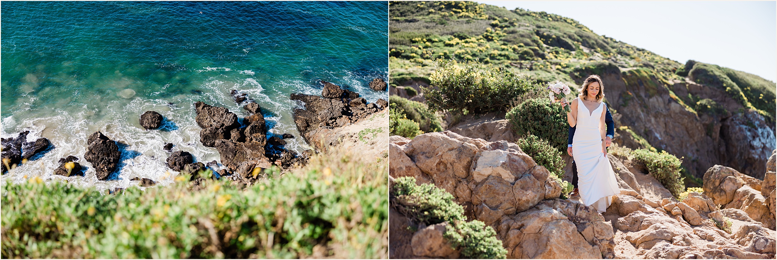 Malibu-Beach-Elopement_0030 Cliffside Elopement With Ocean Views // Makaylee & Sean