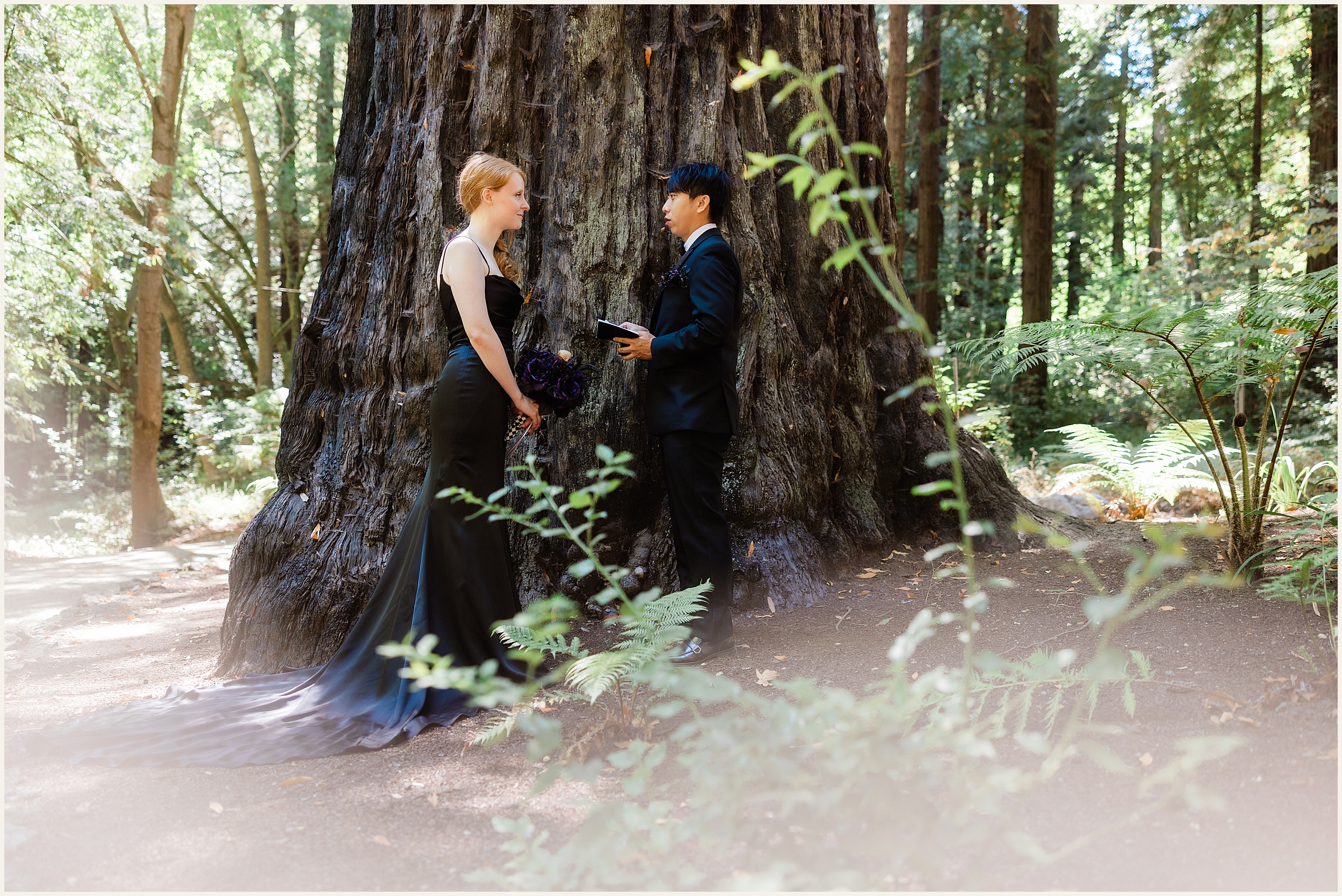 Big-Sur-Elopement_Shelby-and-King_0047 Moody and Elegant Big Sur Elopement in a Black Wedding Dress // Shelby & King