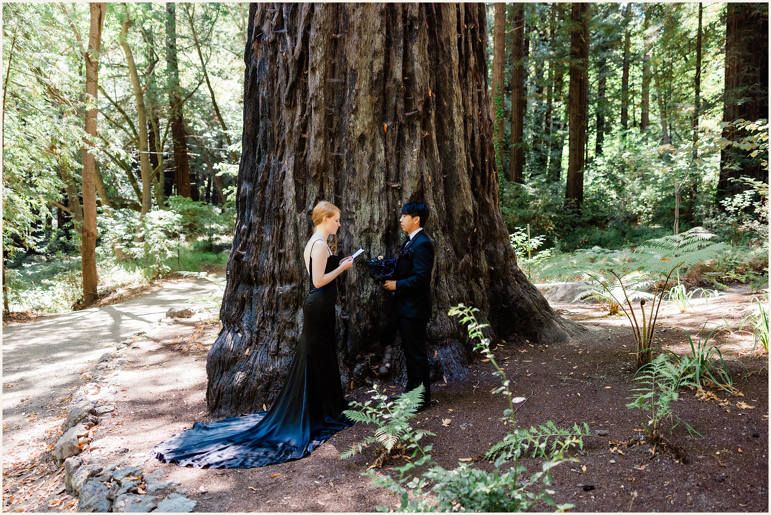 Big-Sur-Elopement_Shelby-and-King_0047 Moody and Elegant Big Sur Elopement in a Black Wedding Dress // Shelby & King