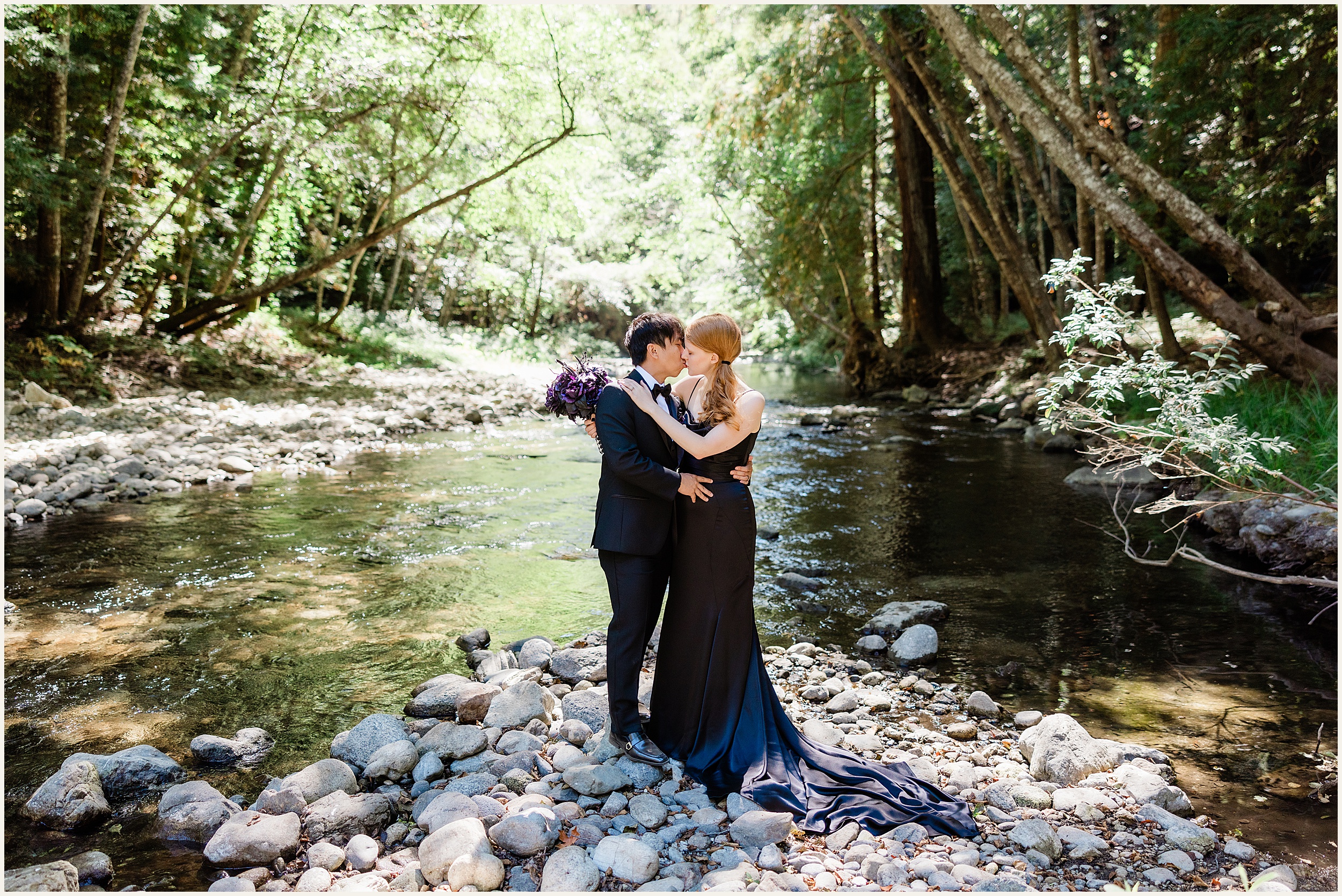 Big-Sur-Elopement_Shelby-and-King_0047 Moody and Elegant Big Sur Elopement in a Black Wedding Dress // Shelby & King