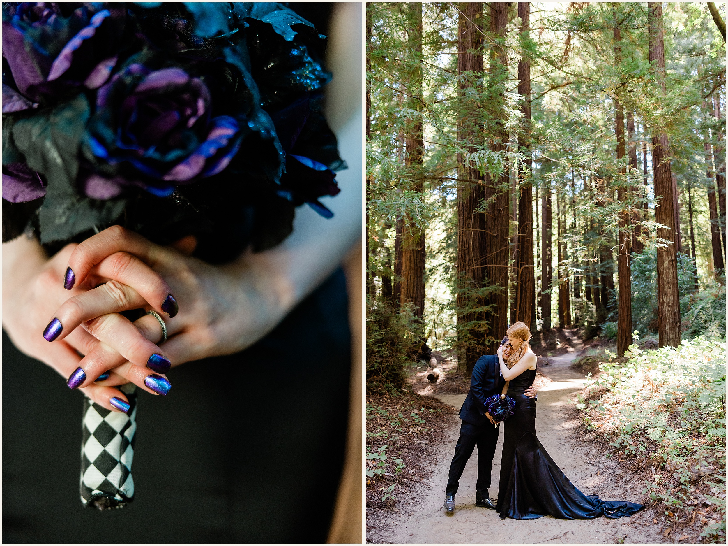 Big-Sur-Elopement_Shelby-and-King_0047 Moody and Elegant Big Sur Elopement in a Black Wedding Dress // Shelby & King