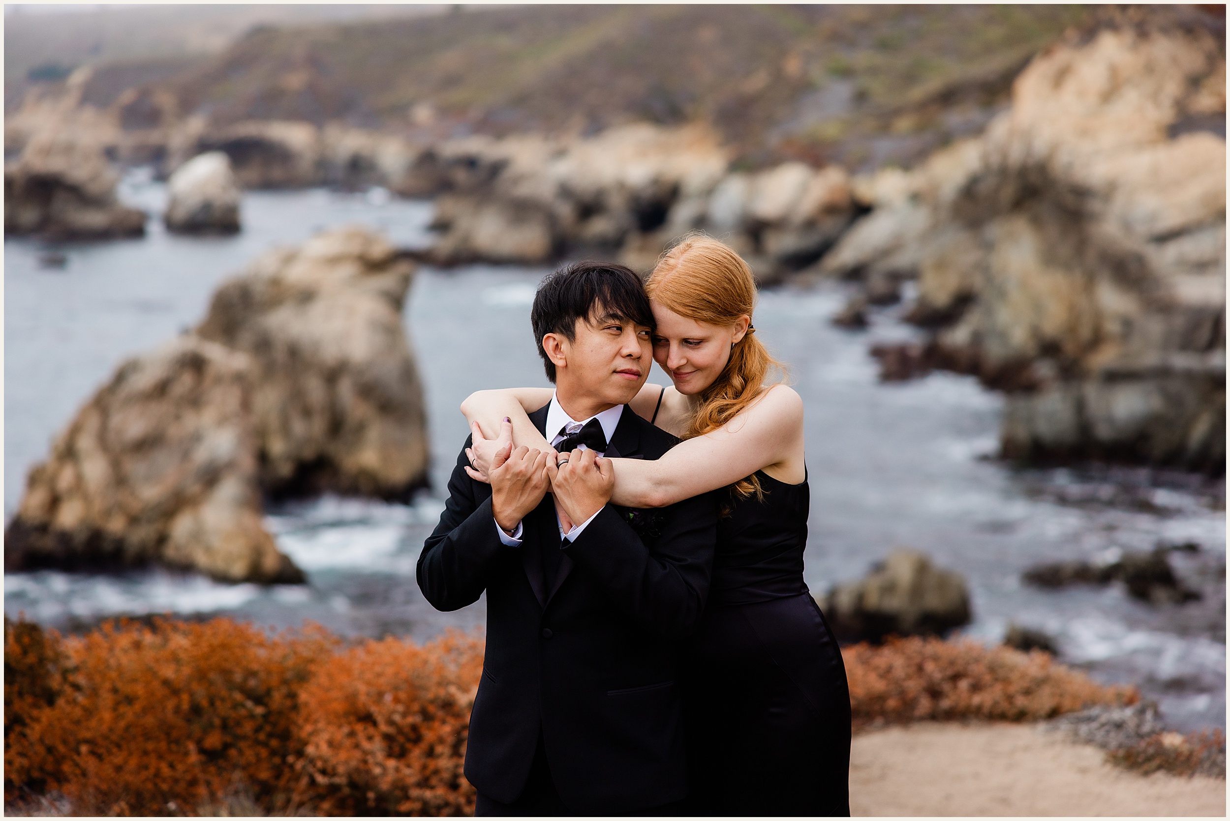 Big-Sur-Elopement_Shelby-and-King_0047 Moody and Elegant Big Sur Elopement in a Black Wedding Dress // Shelby & King