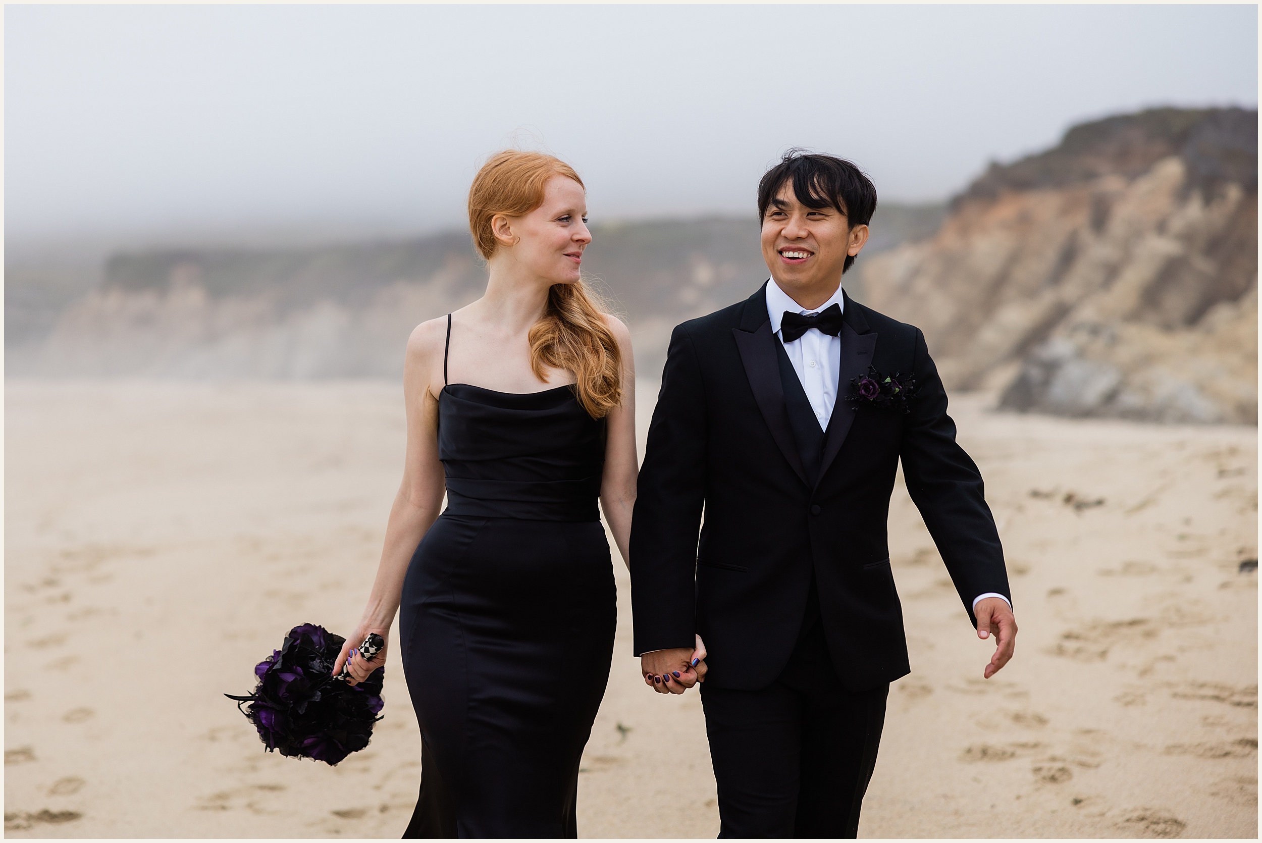 Big-Sur-Elopement_Shelby-and-King_0047 Moody and Elegant Big Sur Elopement in a Black Wedding Dress // Shelby & King