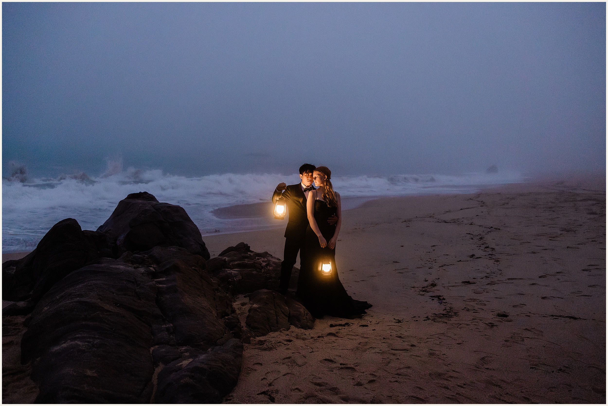 Big-Sur-Elopement_Shelby-and-King_0047 Moody and Elegant Big Sur Elopement in a Black Wedding Dress // Shelby & King