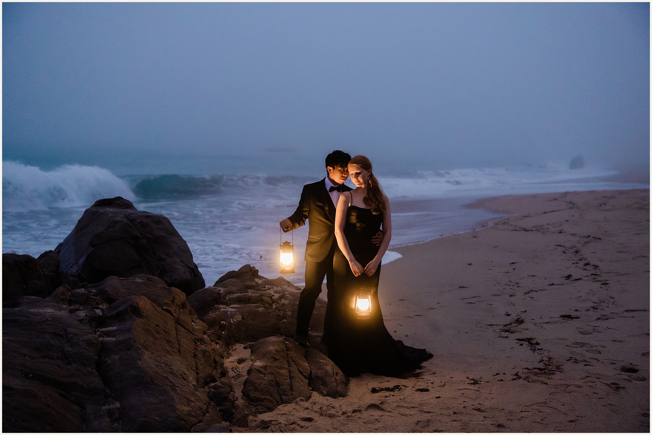 Big-Sur-Elopement_Shelby-and-King_0059 Moody and Elegant Big Sur Elopement in a Black Wedding Dress // Shelby & King