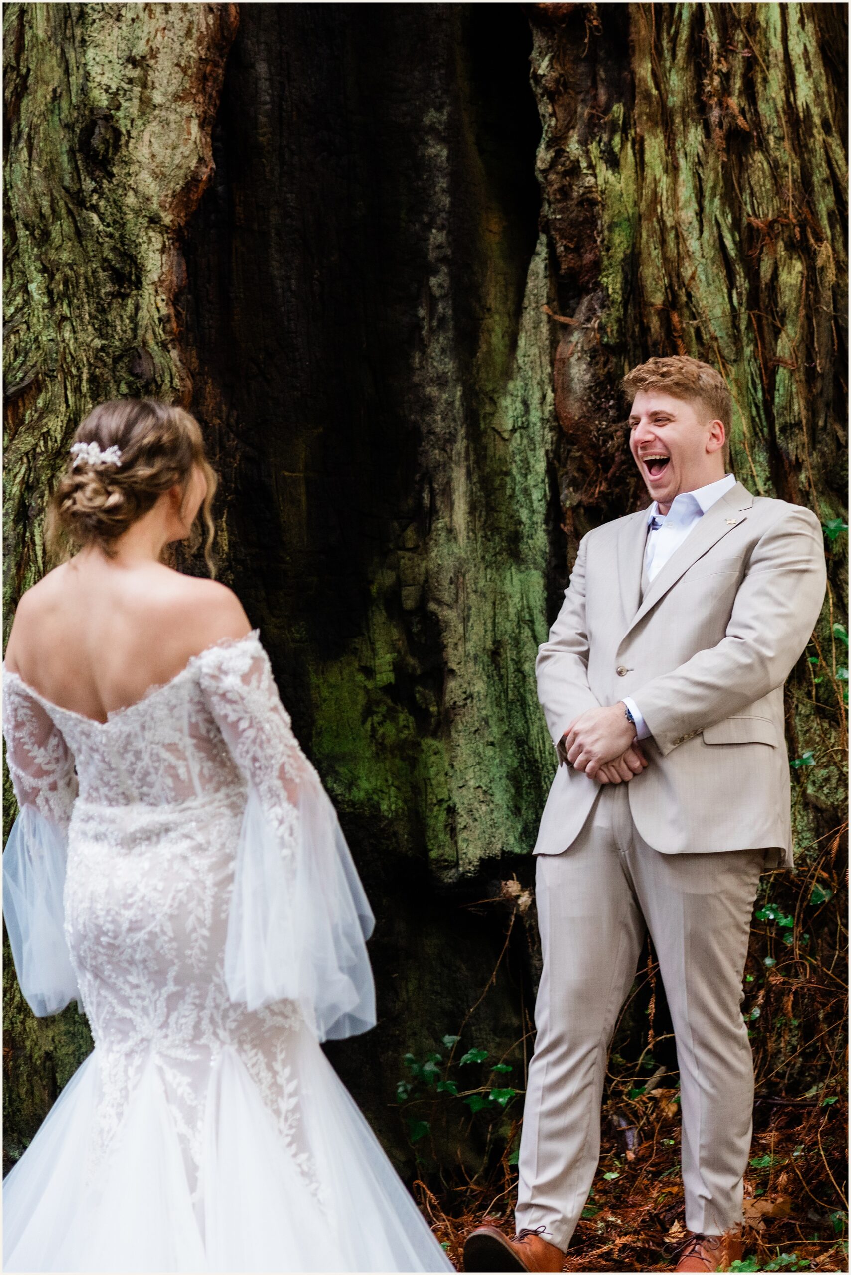 Redwood-Elopement_Caroline-Ashley-and-Will_0065 Dreamy Redwood Elopement Wedding In A Lush Forest // Caroline Ashley and Will