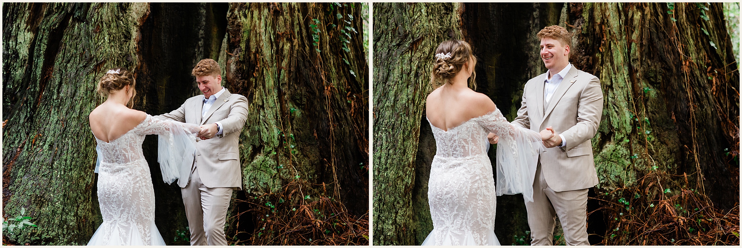 Redwood-Elopement_Caroline-Ashley-and-Will_0065 Dreamy Redwood Elopement Wedding In A Lush Forest // Caroline Ashley and Will