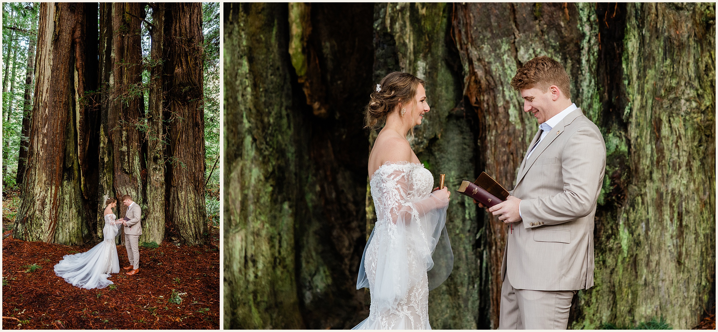 Redwood-Elopement_Caroline-Ashley-and-Will_0065 Dreamy Redwood Elopement Wedding In A Lush Forest // Caroline Ashley and Will