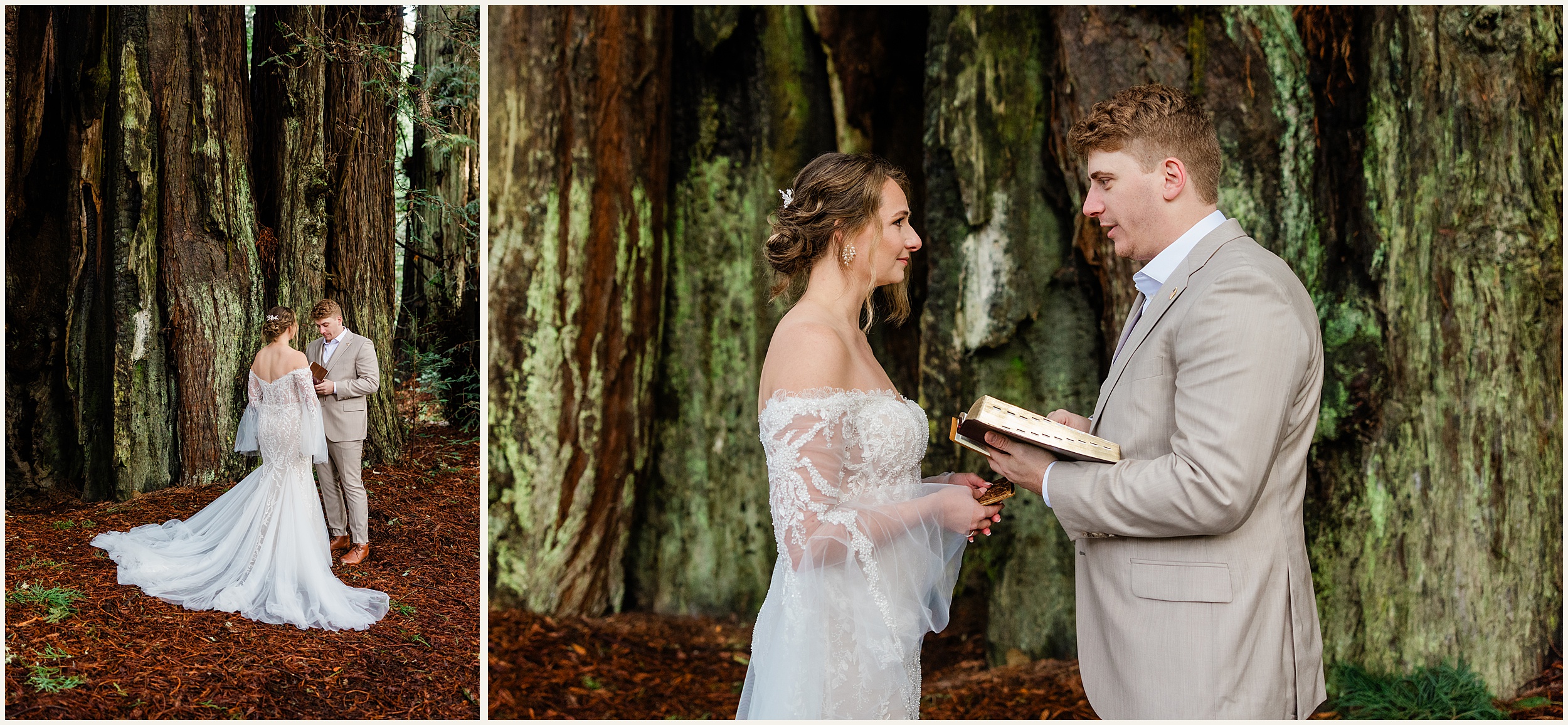 Redwood-Elopement_Caroline-Ashley-and-Will_0065 Dreamy Redwood Elopement Wedding In A Lush Forest // Caroline Ashley and Will