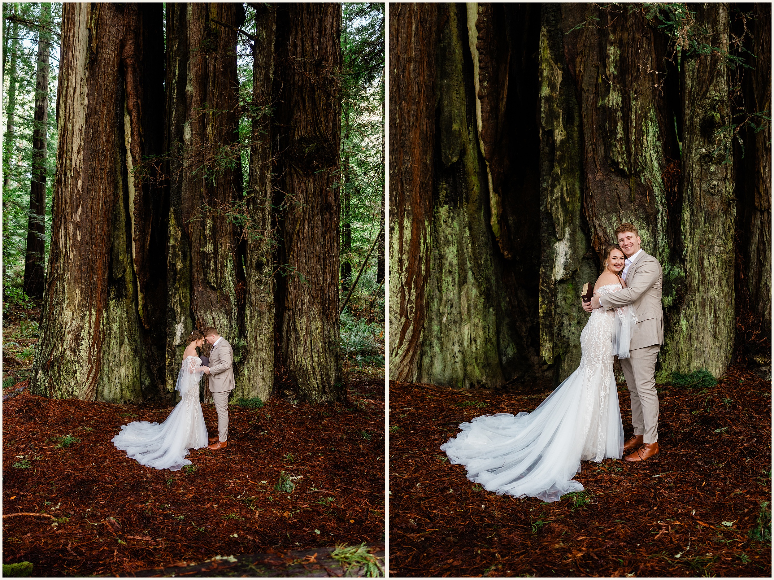 Redwood-Elopement_Caroline-Ashley-and-Will_0065 Dreamy Redwood Elopement Wedding In A Lush Forest // Caroline Ashley and Will