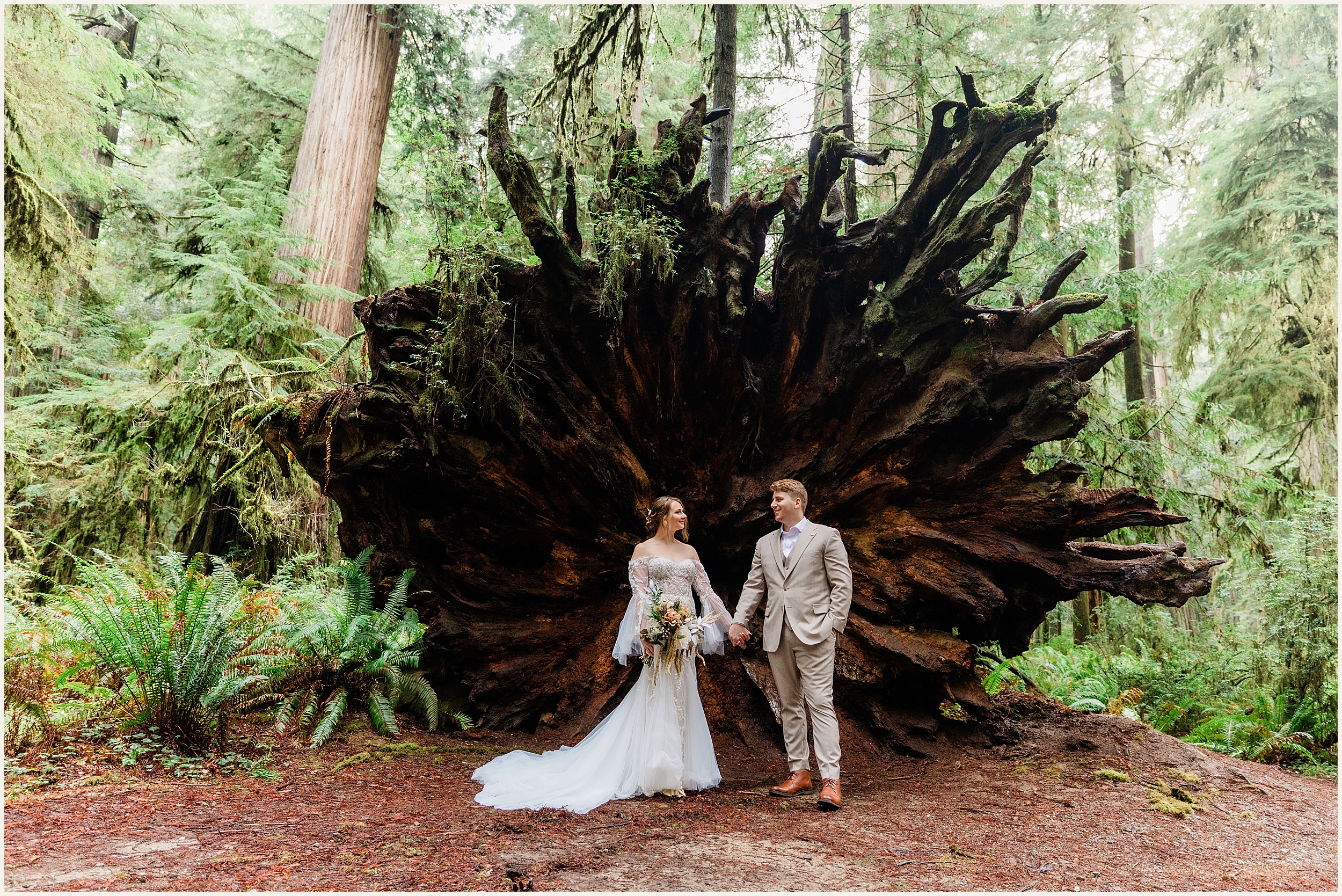 Redwood-Elopement_Caroline-Ashley-and-Will_0019 Dreamy Redwood Elopement Wedding In A Lush Forest // Caroline Ashley and Will