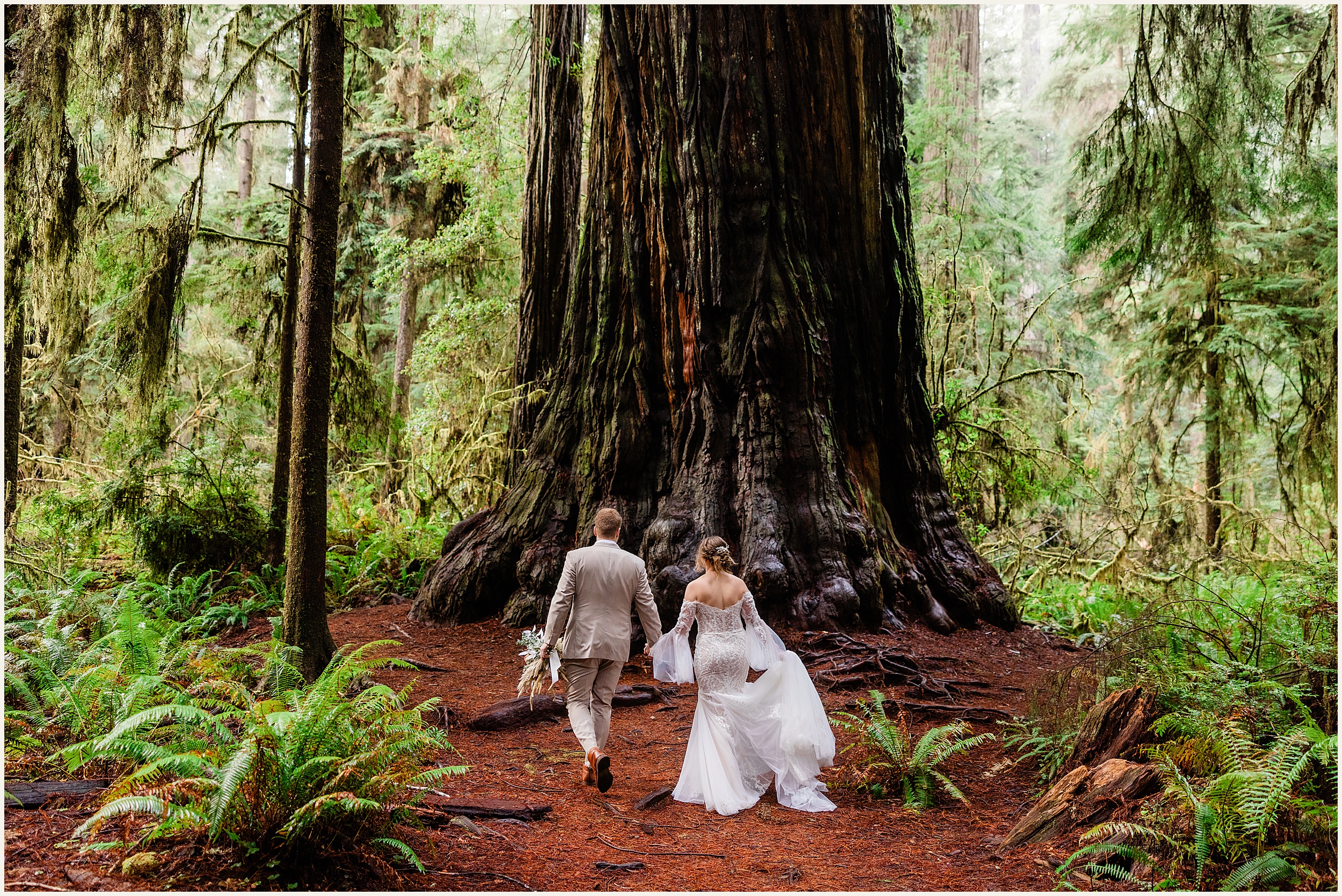 Redwood-Elopement_Caroline-Ashley-and-Will_0065 Dreamy Redwood Elopement Wedding In A Lush Forest // Caroline Ashley and Will