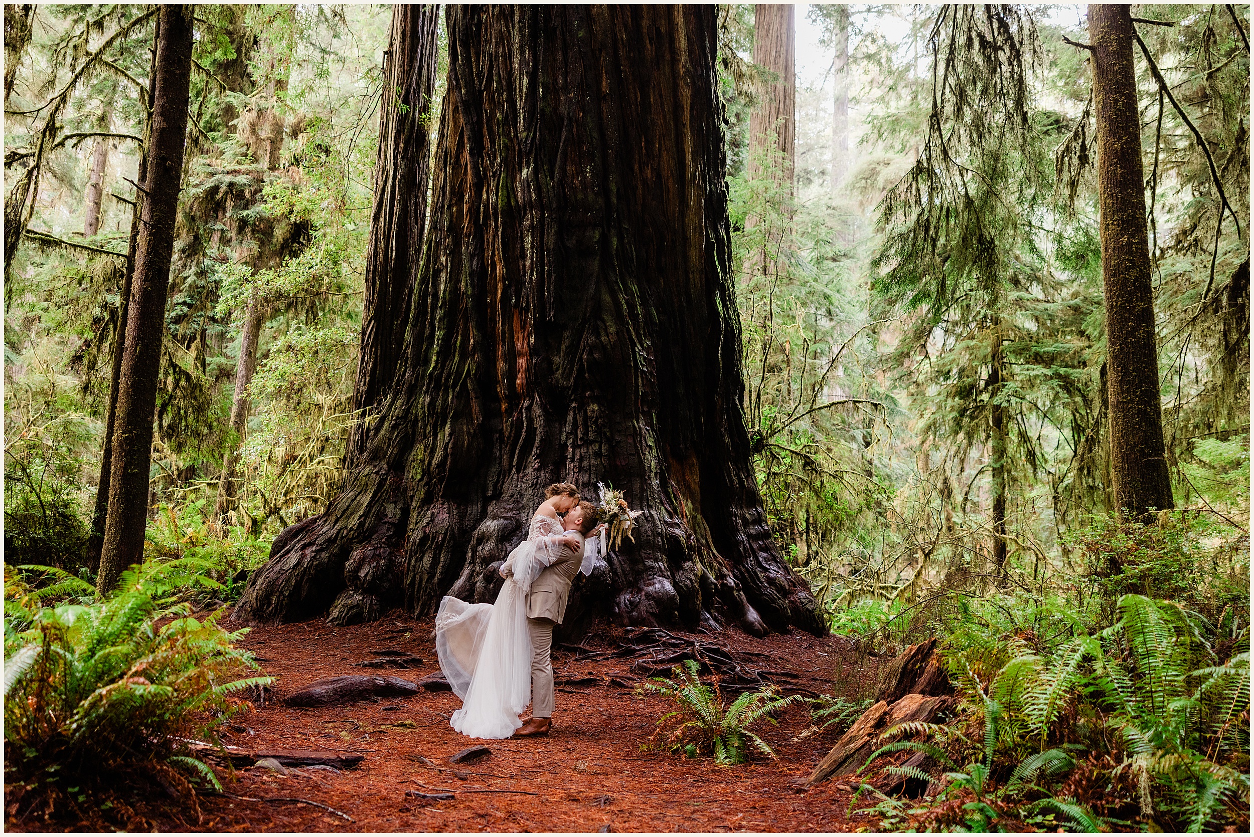 Redwood-Elopement_Caroline-Ashley-and-Will_0065 Dreamy Redwood Elopement Wedding In A Lush Forest // Caroline Ashley and Will