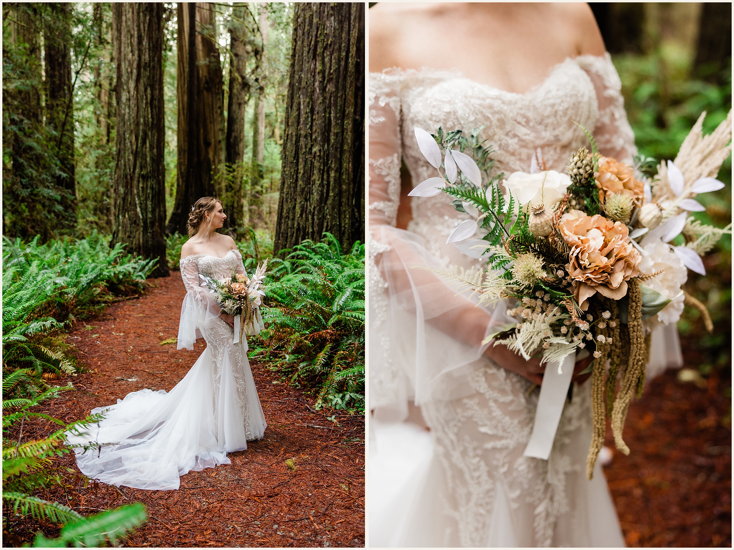 Redwood-Elopement_Caroline-Ashley-and-Will_0065 Dreamy Redwood Elopement Wedding In A Lush Forest // Caroline Ashley and Will