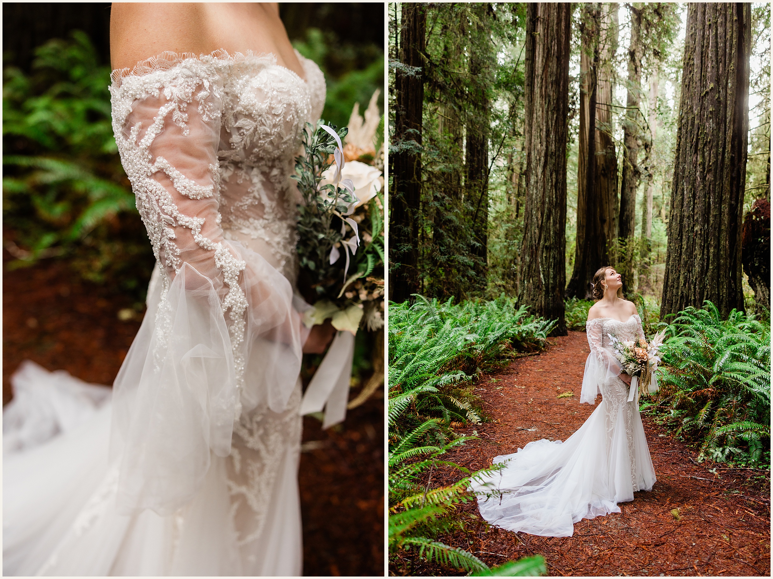 Redwood-Elopement_Caroline-Ashley-and-Will_0065 Dreamy Redwood Elopement Wedding In A Lush Forest // Caroline Ashley and Will