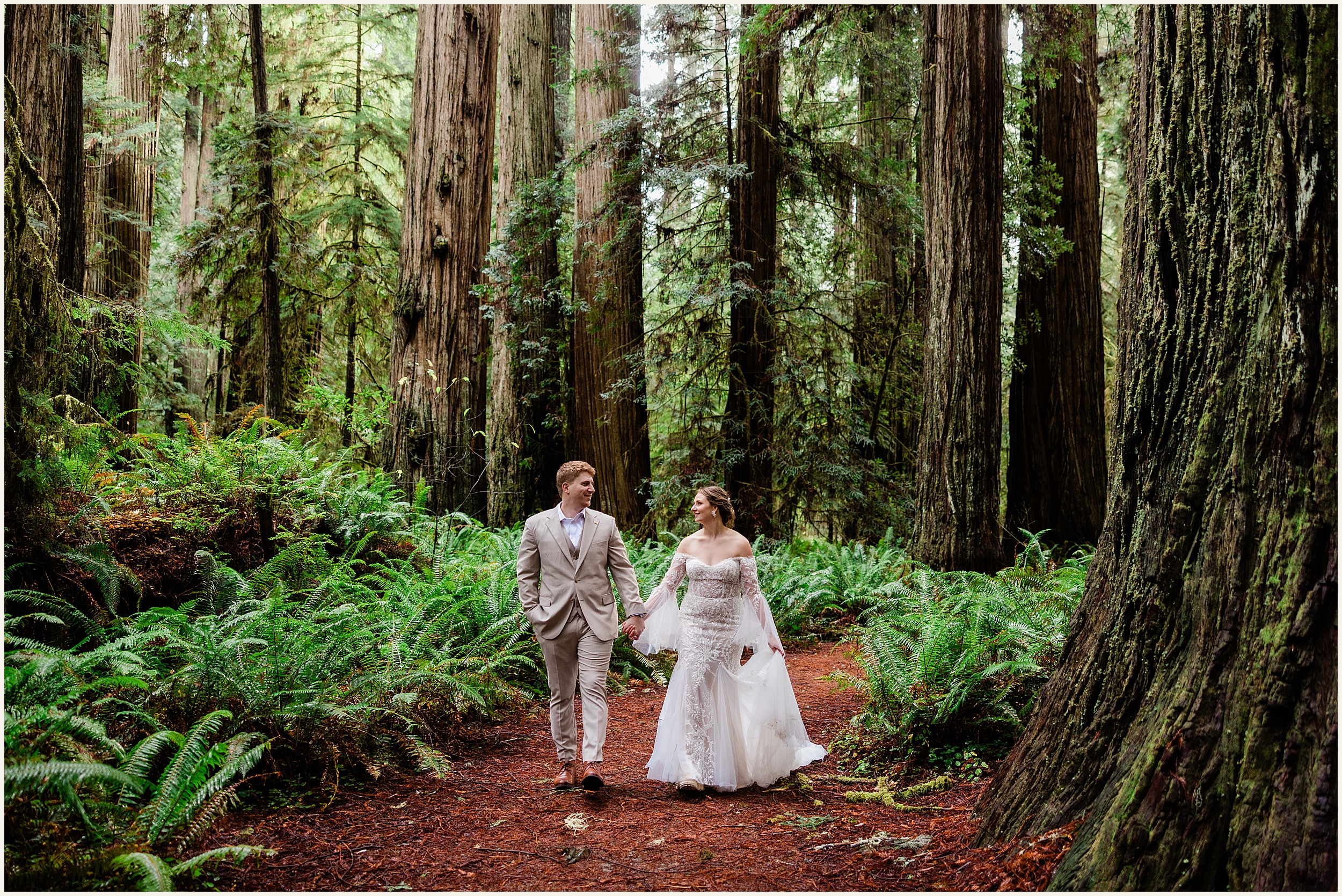 Redwood-Elopement_Caroline-Ashley-and-Will_0065 Dreamy Redwood Elopement Wedding In A Lush Forest // Caroline Ashley and Will