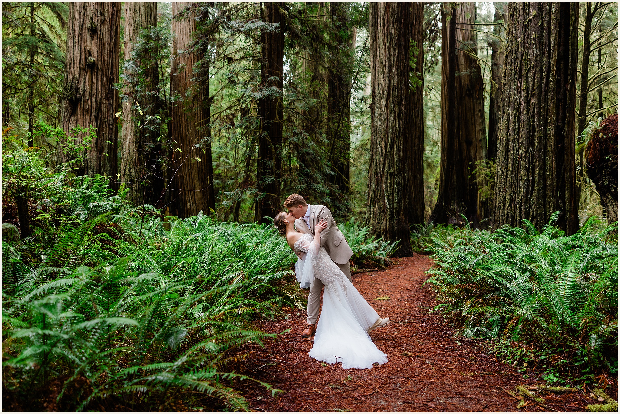 Redwood-Elopement_Caroline-Ashley-and-Will_0065 Dreamy Redwood Elopement Wedding In A Lush Forest // Caroline Ashley and Will