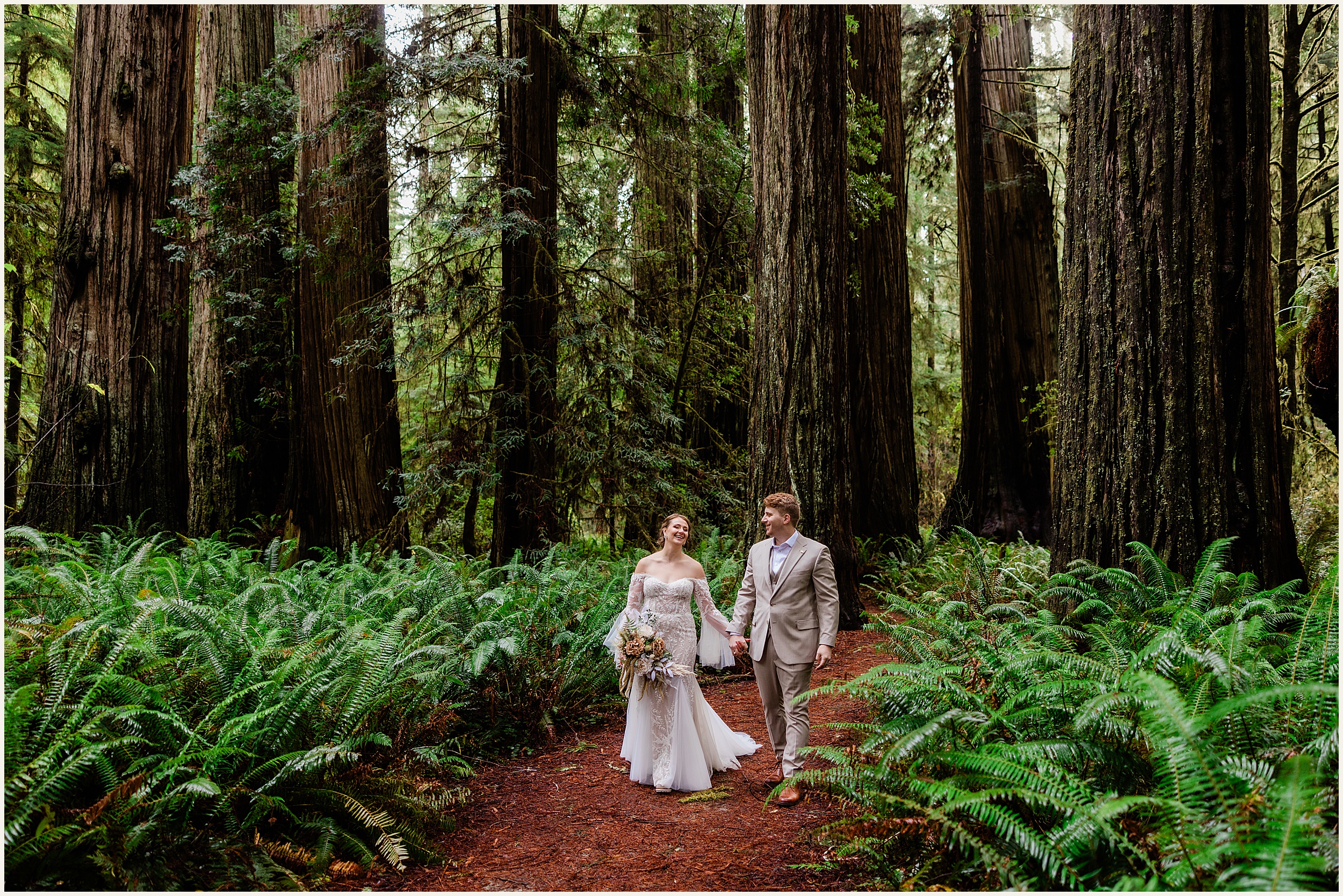 Redwood-Elopement_Caroline-Ashley-and-Will_0065 Dreamy Redwood Elopement Wedding In A Lush Forest // Caroline Ashley and Will