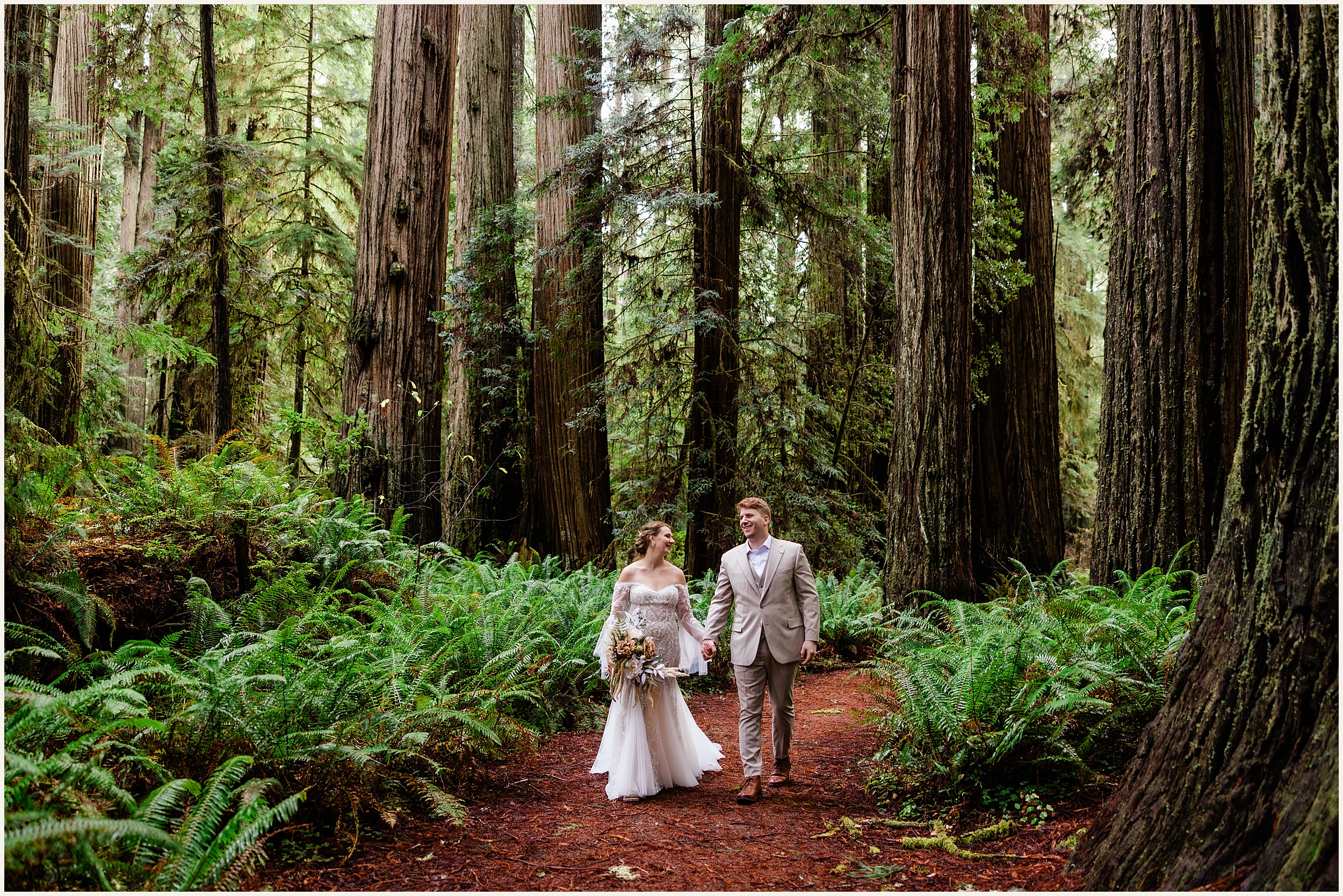 Redwood-Elopement_Caroline-Ashley-and-Will_0065 Dreamy Redwood Elopement Wedding In A Lush Forest // Caroline Ashley and Will