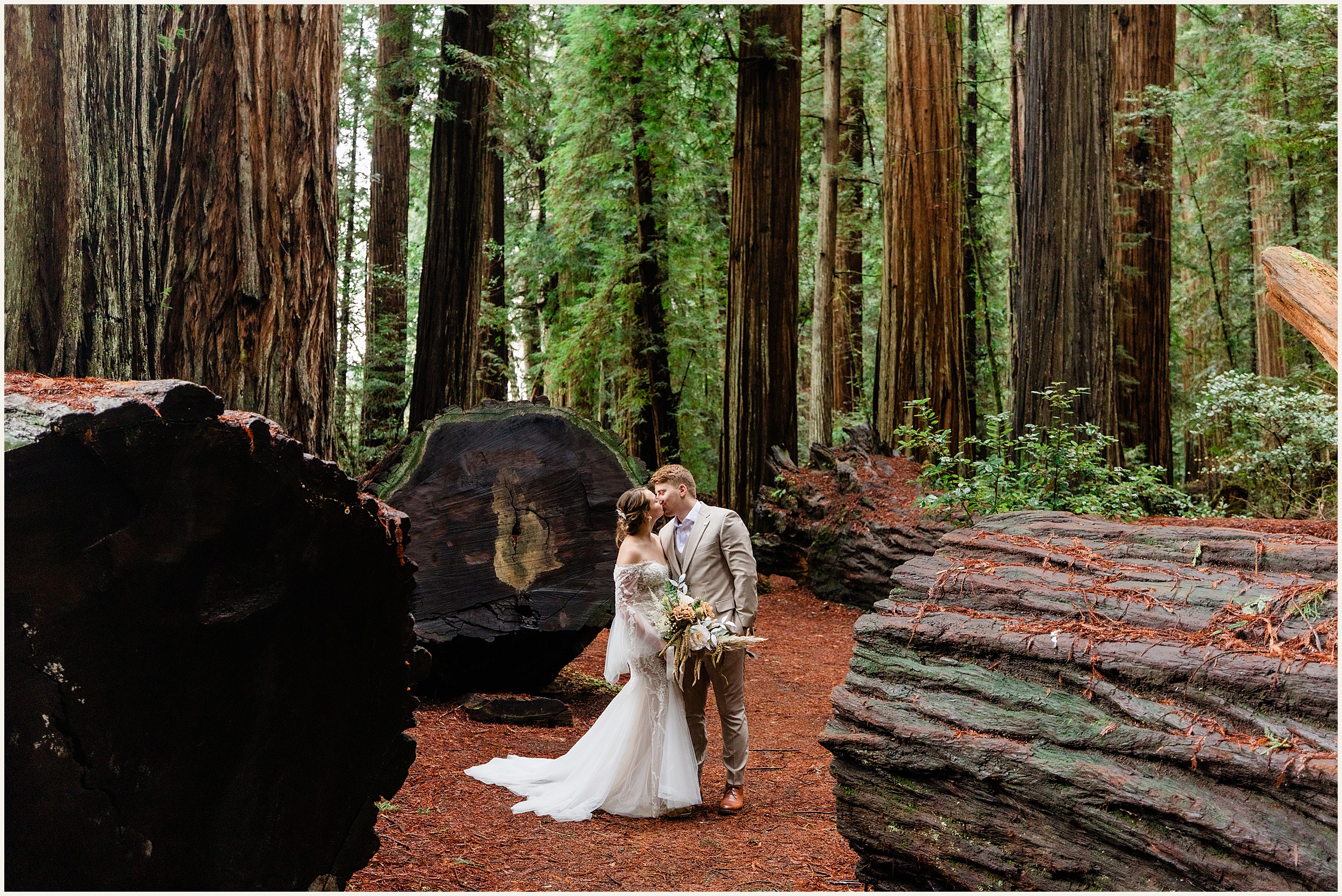 Redwood-Elopement_Caroline-Ashley-and-Will_0065 Dreamy Redwood Elopement Wedding In A Lush Forest // Caroline Ashley and Will