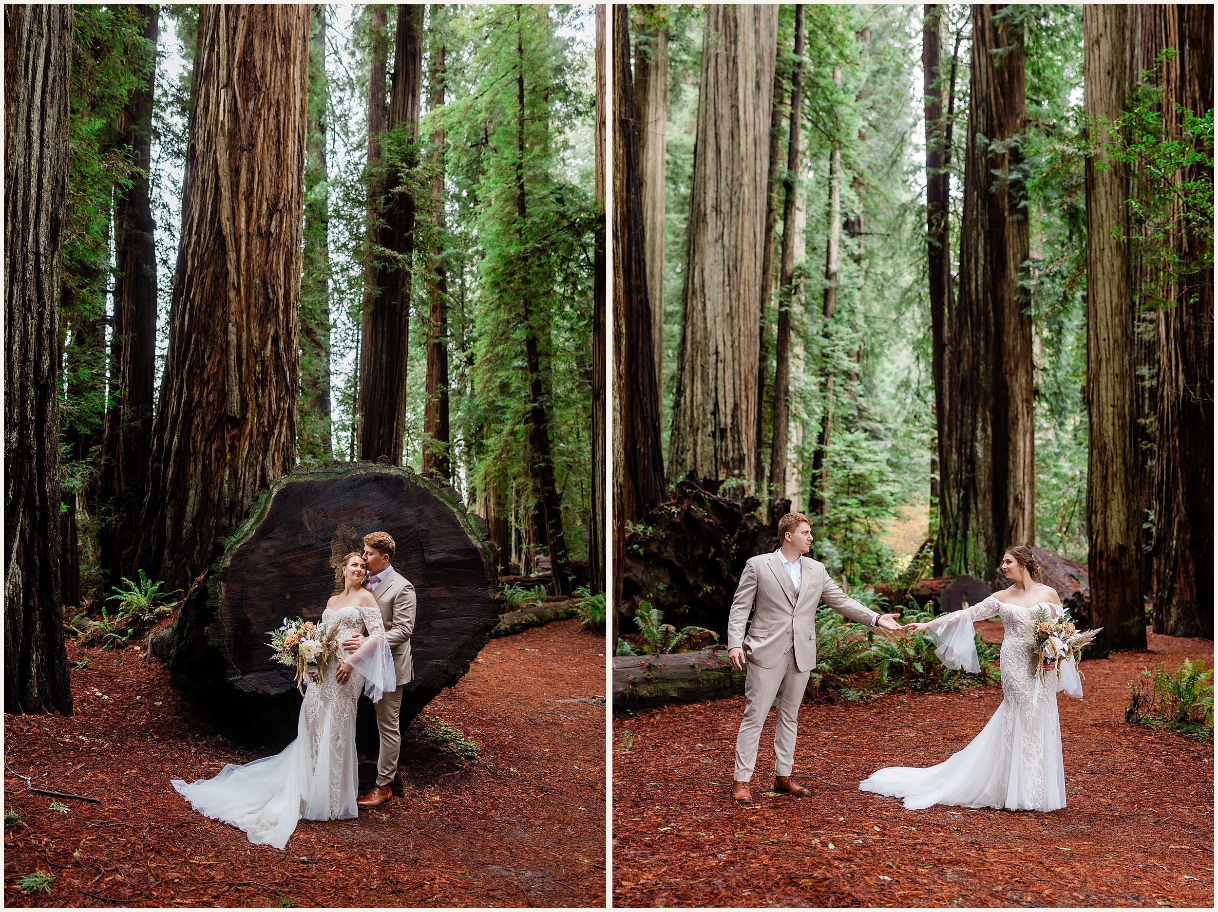 Redwood-Elopement_Caroline-Ashley-and-Will_0065 Dreamy Redwood Elopement Wedding In A Lush Forest // Caroline Ashley and Will