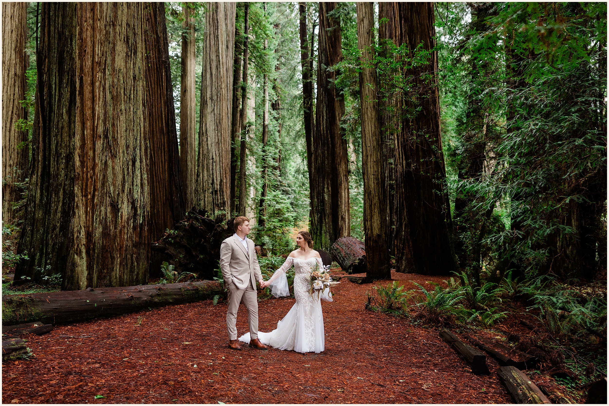 Redwood-Elopement_Caroline-Ashley-and-Will_0065 Dreamy Redwood Elopement Wedding In A Lush Forest // Caroline Ashley and Will