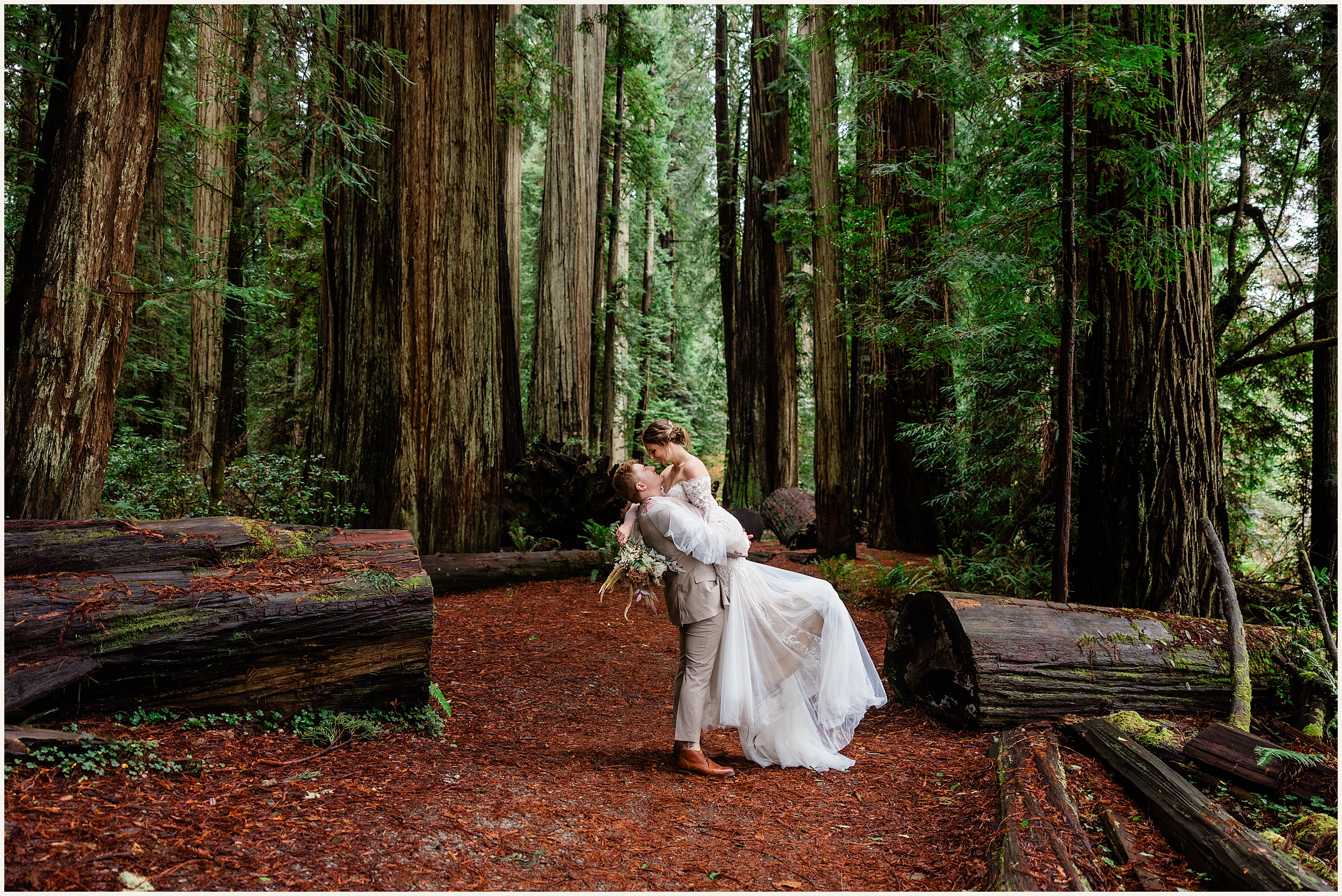 Redwood-Elopement_Caroline-Ashley-and-Will_0065 Dreamy Redwood Elopement Wedding In A Lush Forest // Caroline Ashley and Will