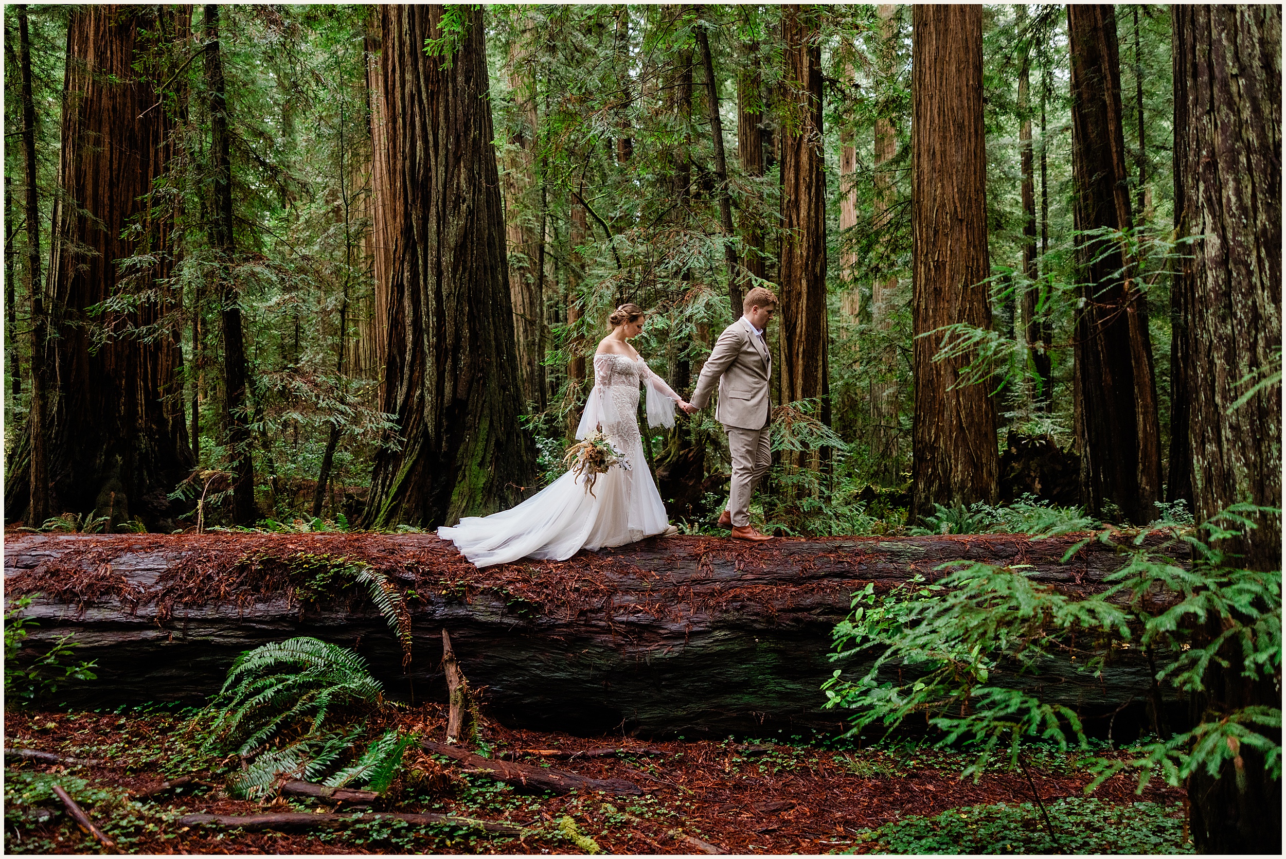 Redwood-Elopement_Caroline-Ashley-and-Will_0065 Dreamy Redwood Elopement Wedding In A Lush Forest // Caroline Ashley and Will