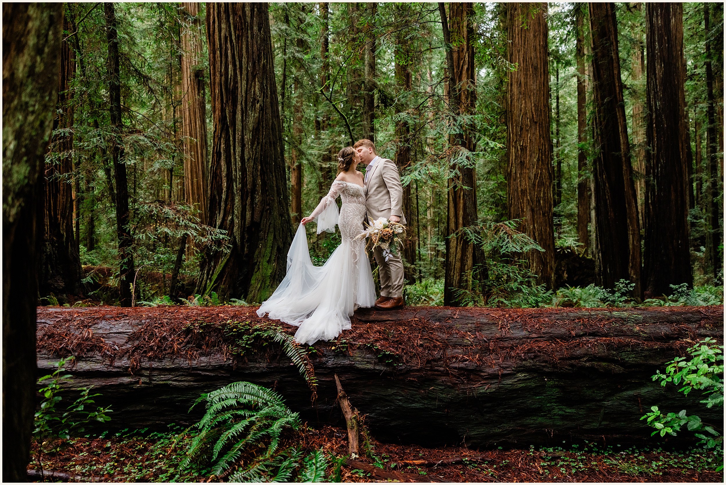 Redwood-Elopement_Caroline-Ashley-and-Will_0065 Dreamy Redwood Elopement Wedding In A Lush Forest // Caroline Ashley and Will