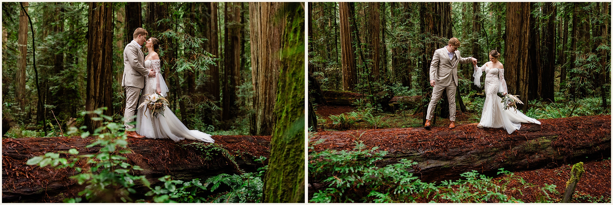 Redwood-Elopement_Caroline-Ashley-and-Will_0065 Dreamy Redwood Elopement Wedding In A Lush Forest // Caroline Ashley and Will