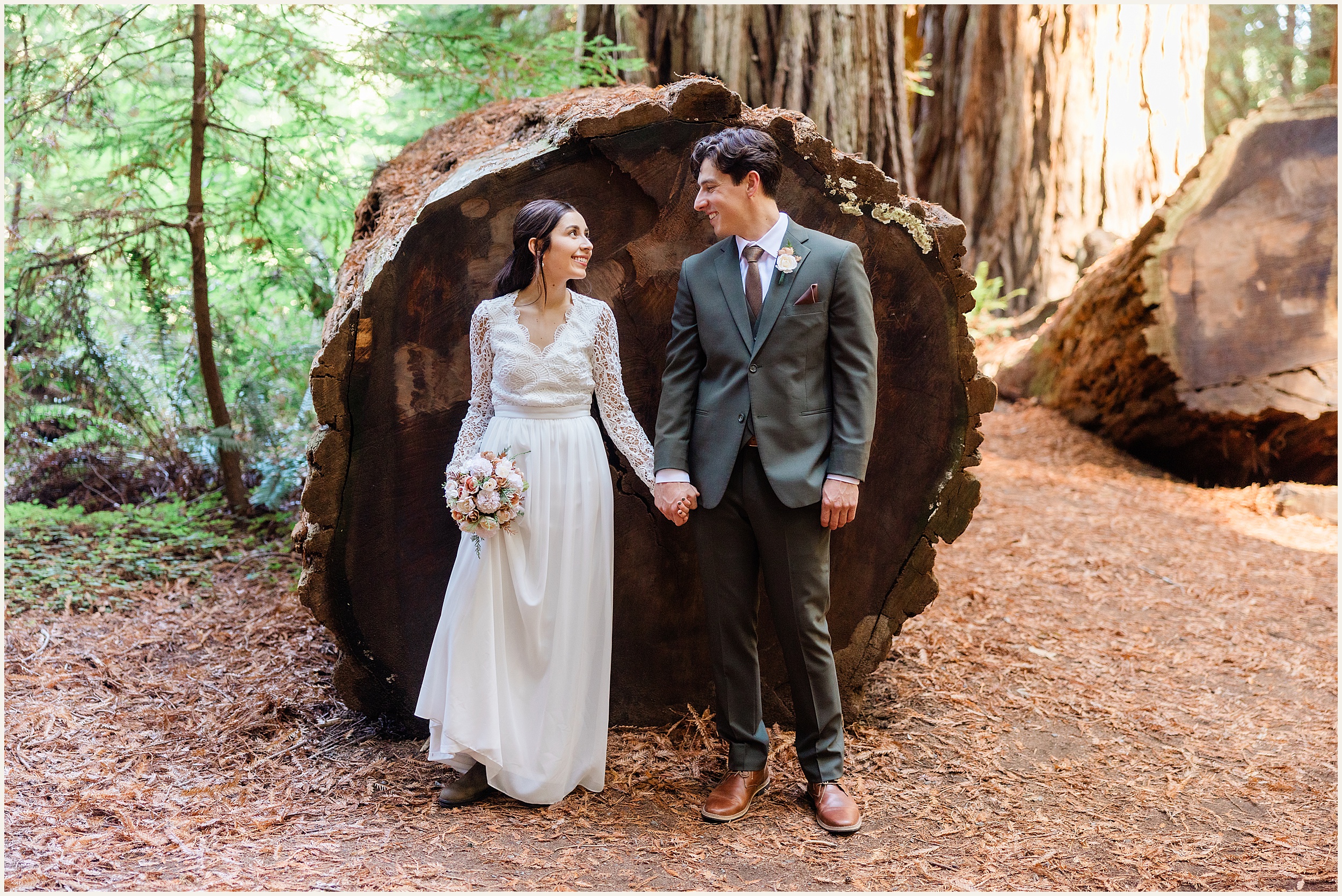 Redwood-National-Park-Elopement_Fracesca-and-Elijah_0023 Small California Redwood Elopement Wedding With Family // Francesca & Elijah