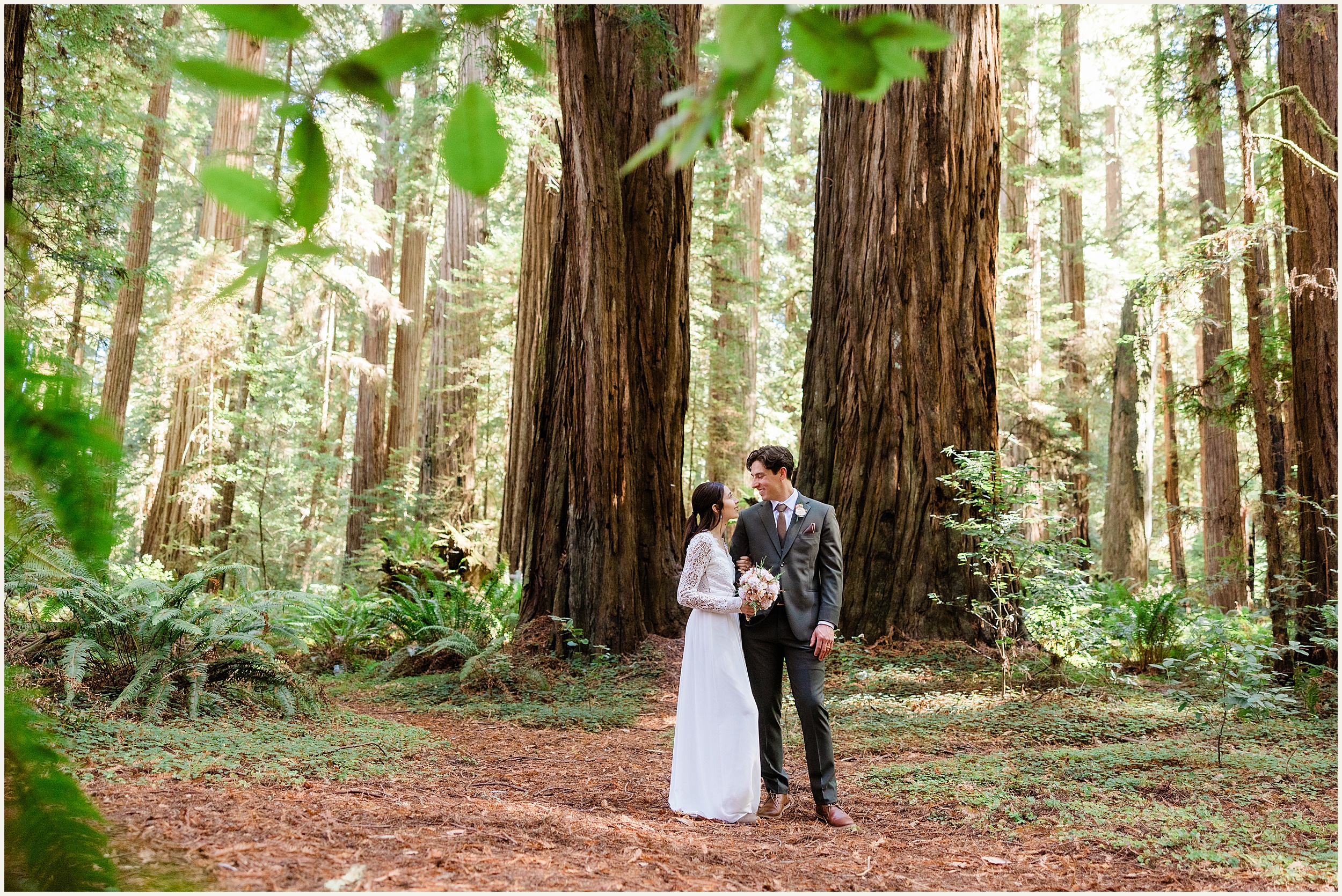 Redwood-National-Park-Elopement_Fracesca-and-Elijah_0023 Small California Redwood Elopement Wedding With Family // Francesca & Elijah